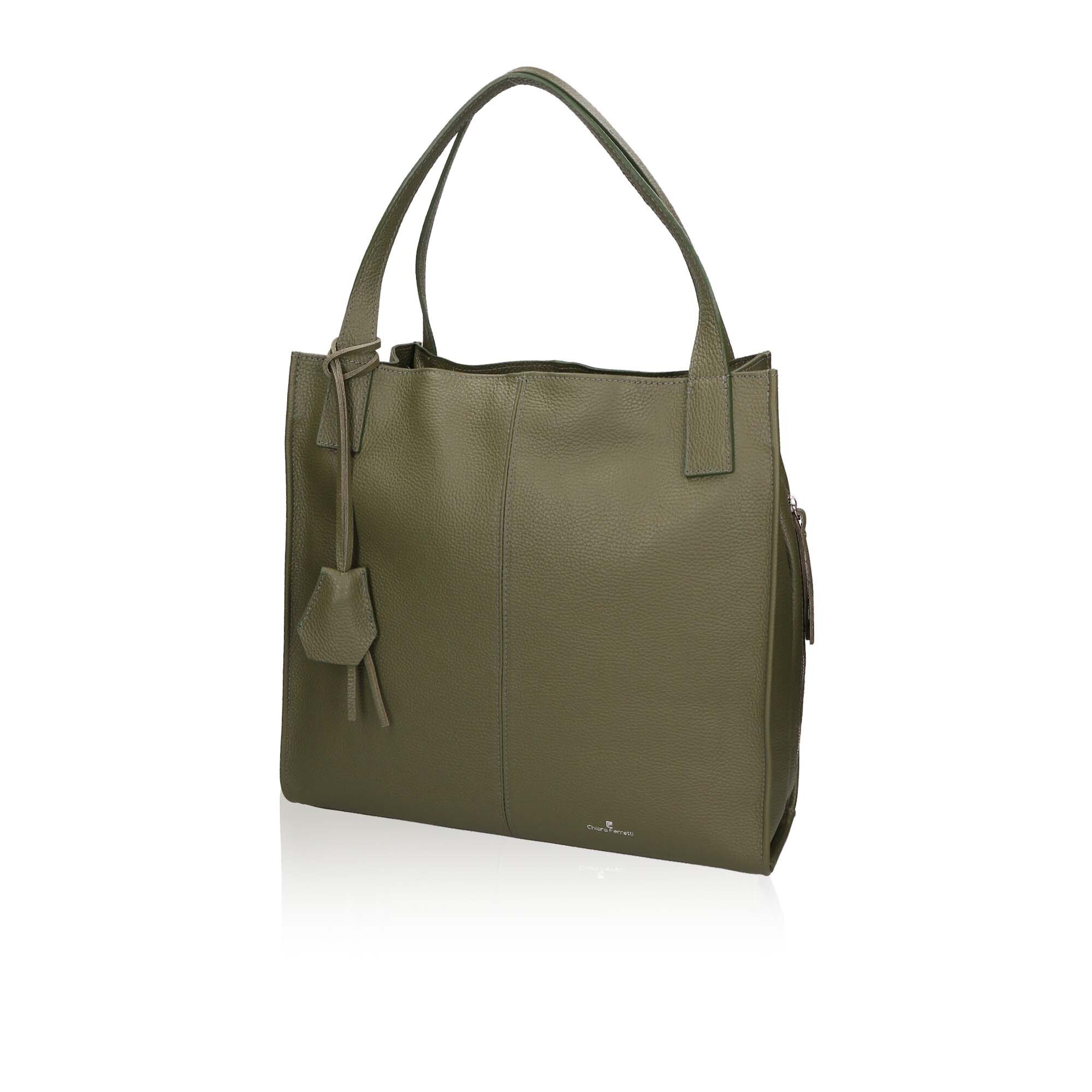 Chiara Ferretti Shopper in pelle con chiusura con zip