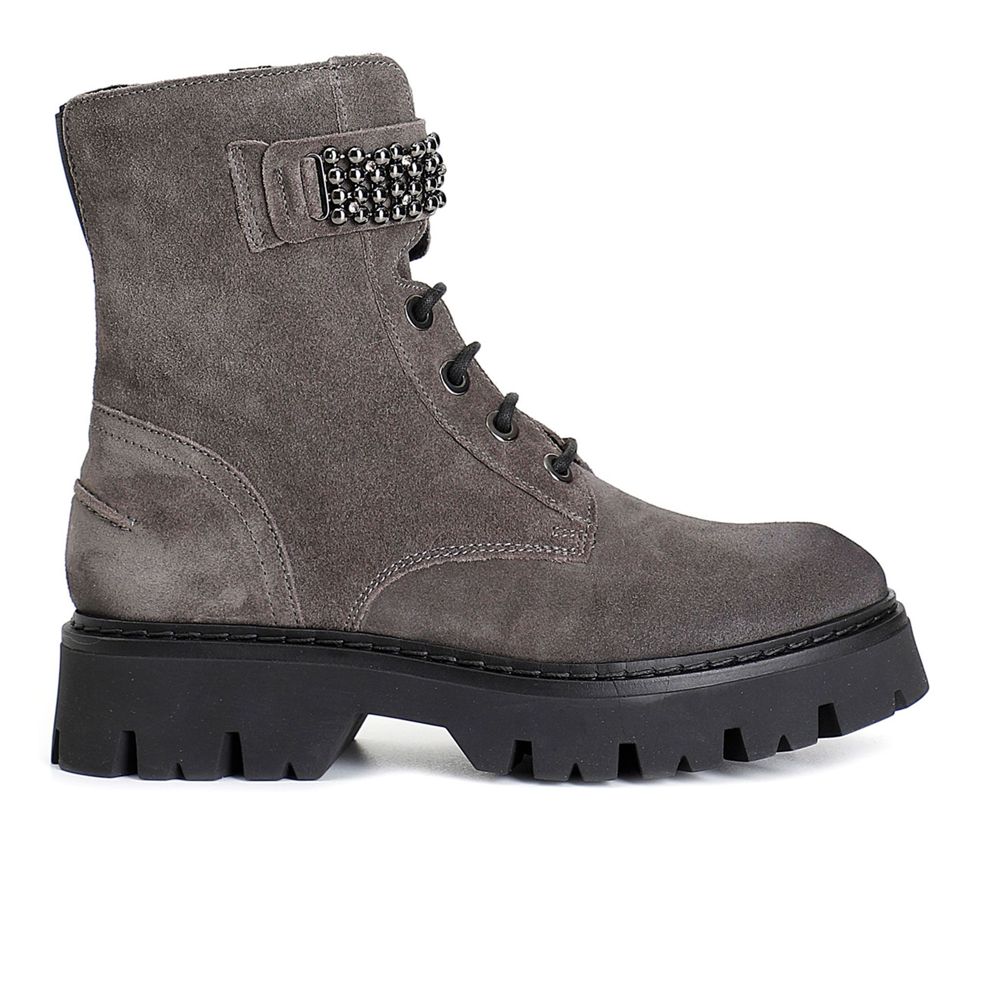 Cafè Noir
Biker stringati
in pelle scamosciata
con suola 4 cm