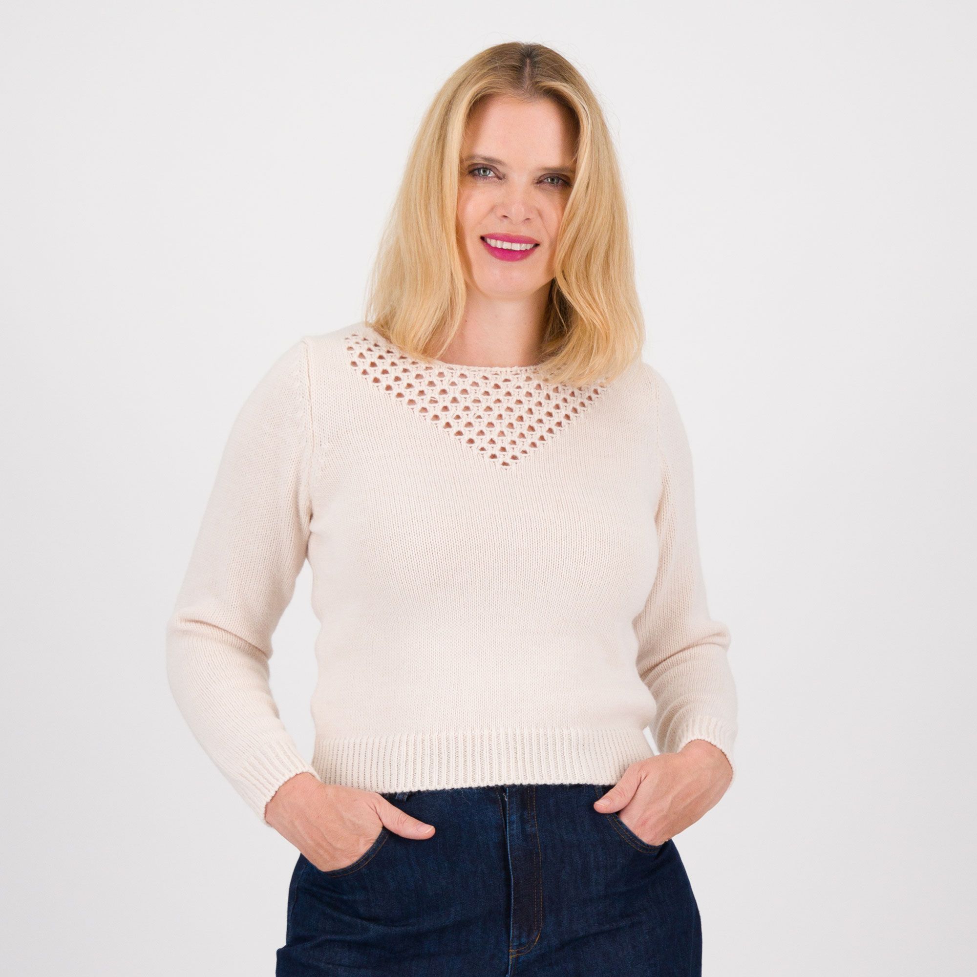 Mood Atelier
Maglia a maniche
lunghe con inserti
traforati