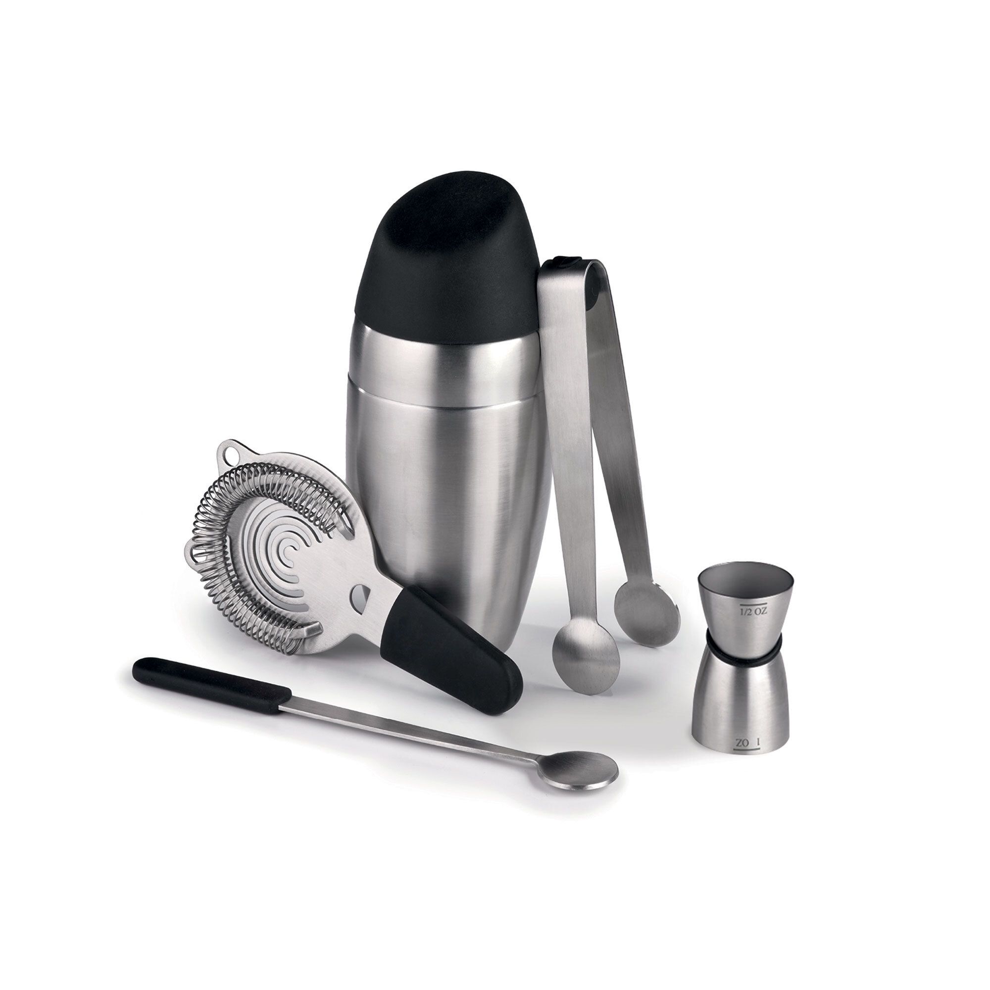 Ghidini
Set da cocktail
shaker,fltro,pinza,
misurino,mescolatore