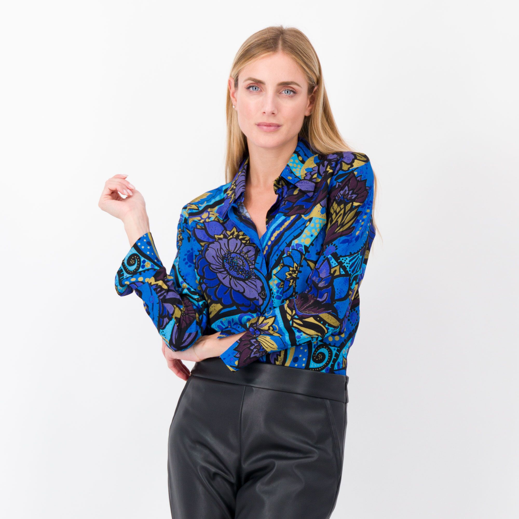 SottoMarino Camicia in viscosa fantasia