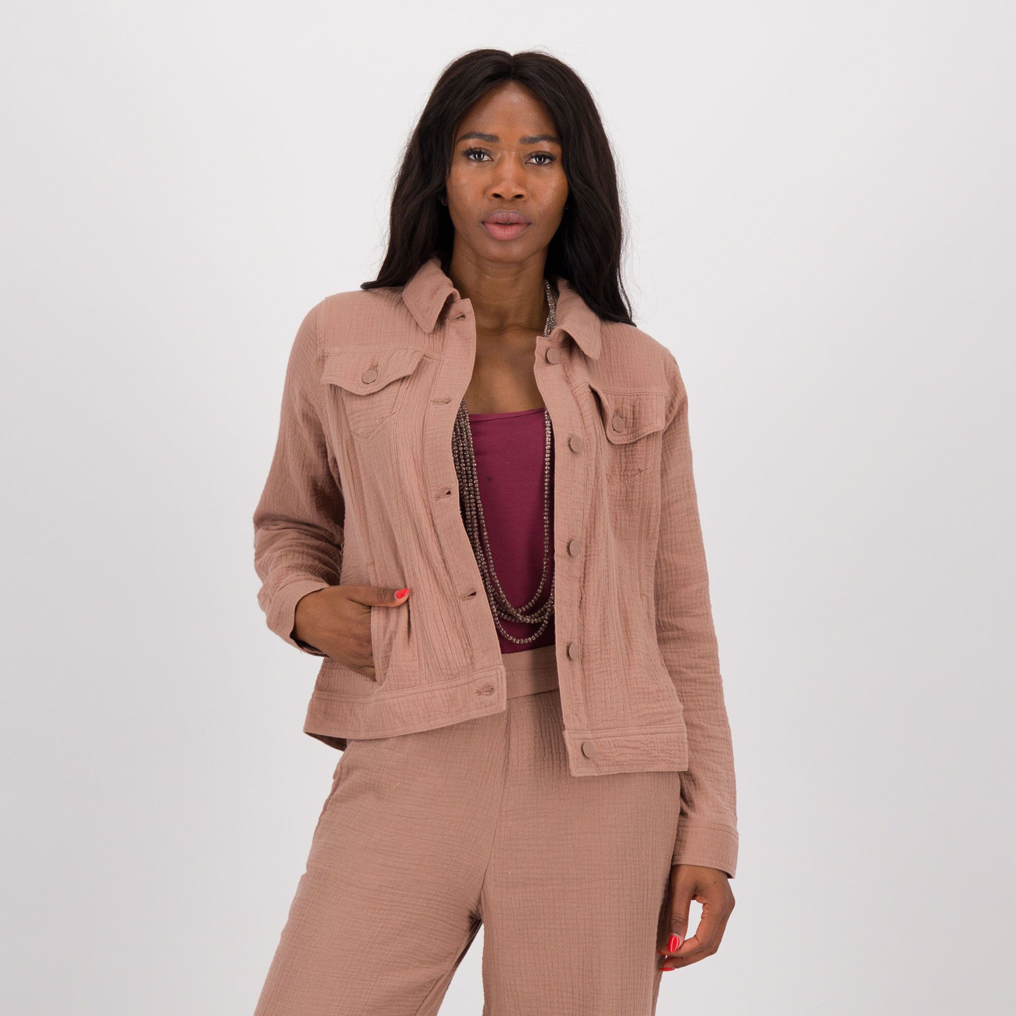 Isaac Mizrahi Live!
Giubbino
in garza di cotone
con chiusura bottoni