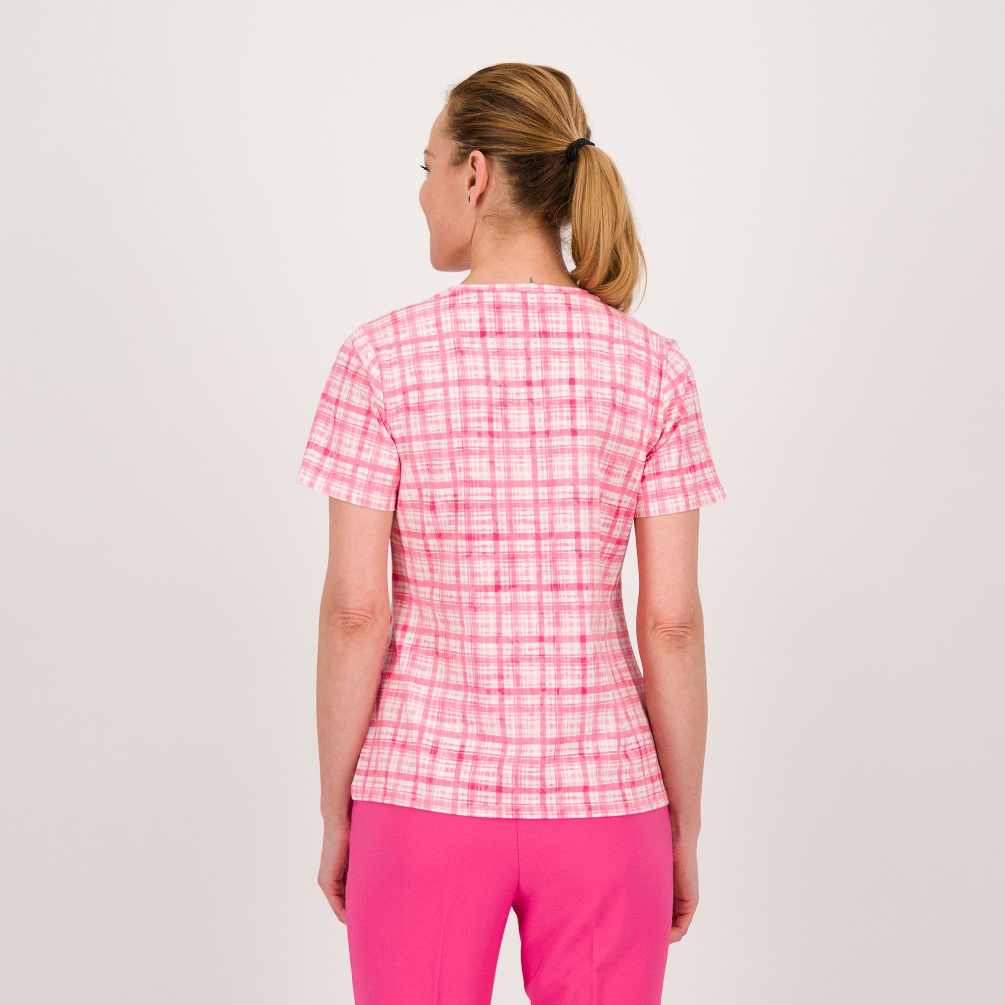 Isaac Mizrahi Live T-shirt fantasia a maniche corte in jersey