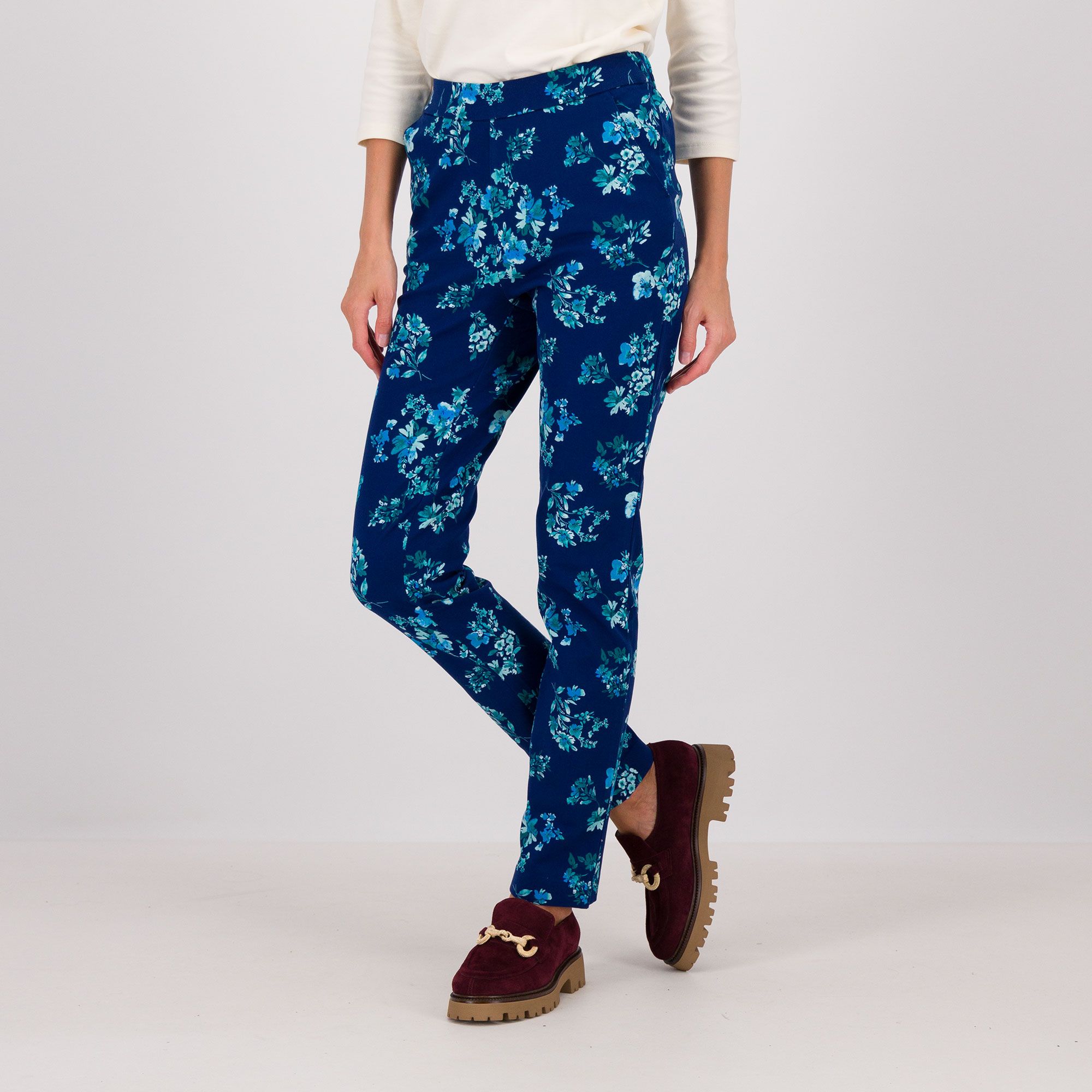 Isaac Mizrahi Live!
Pantaloni fantasia
in misto cotone
con elastico in vita