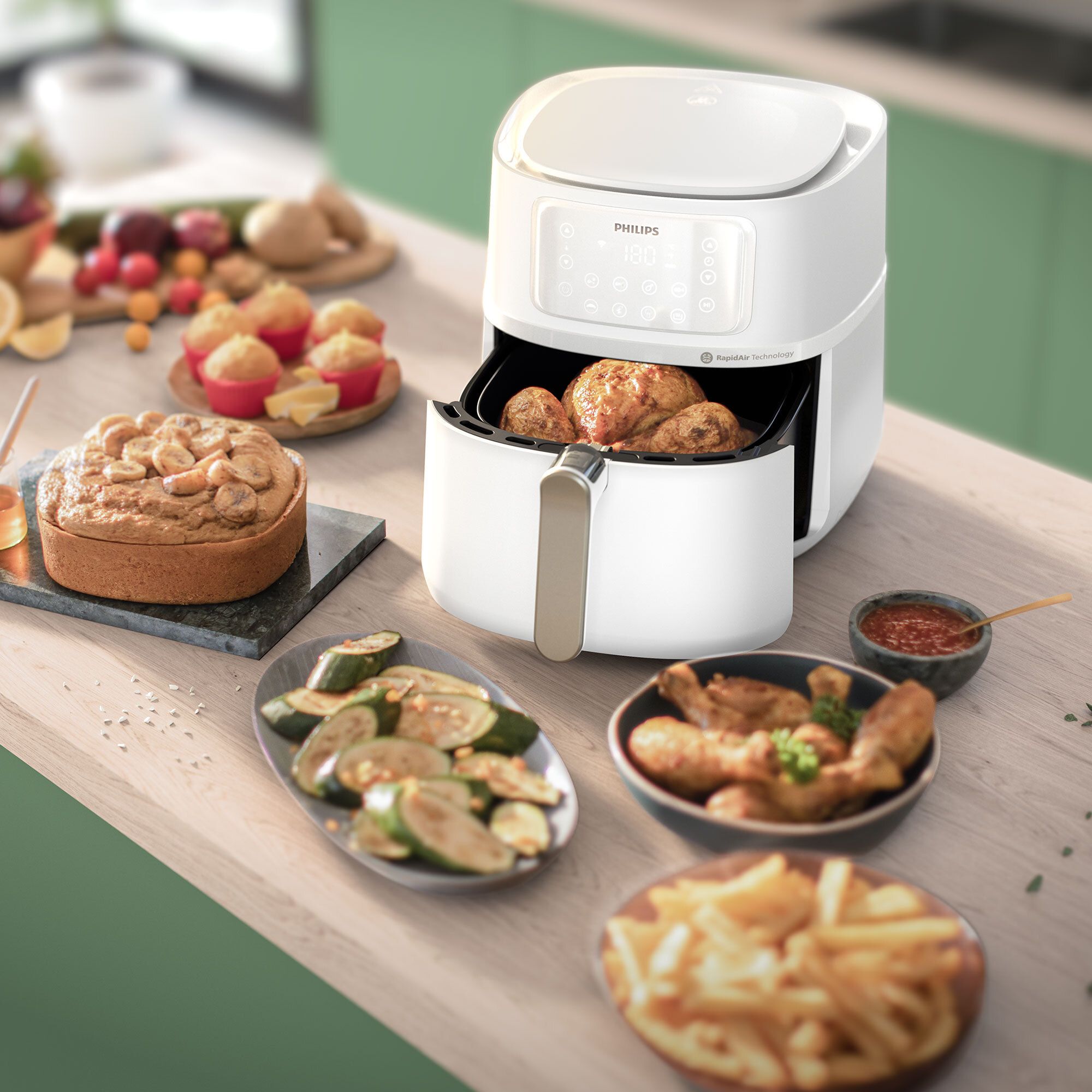 Philips HD9285/00 Airfryer XXL Connessa da 7,2 l tecnologia Rapid Air