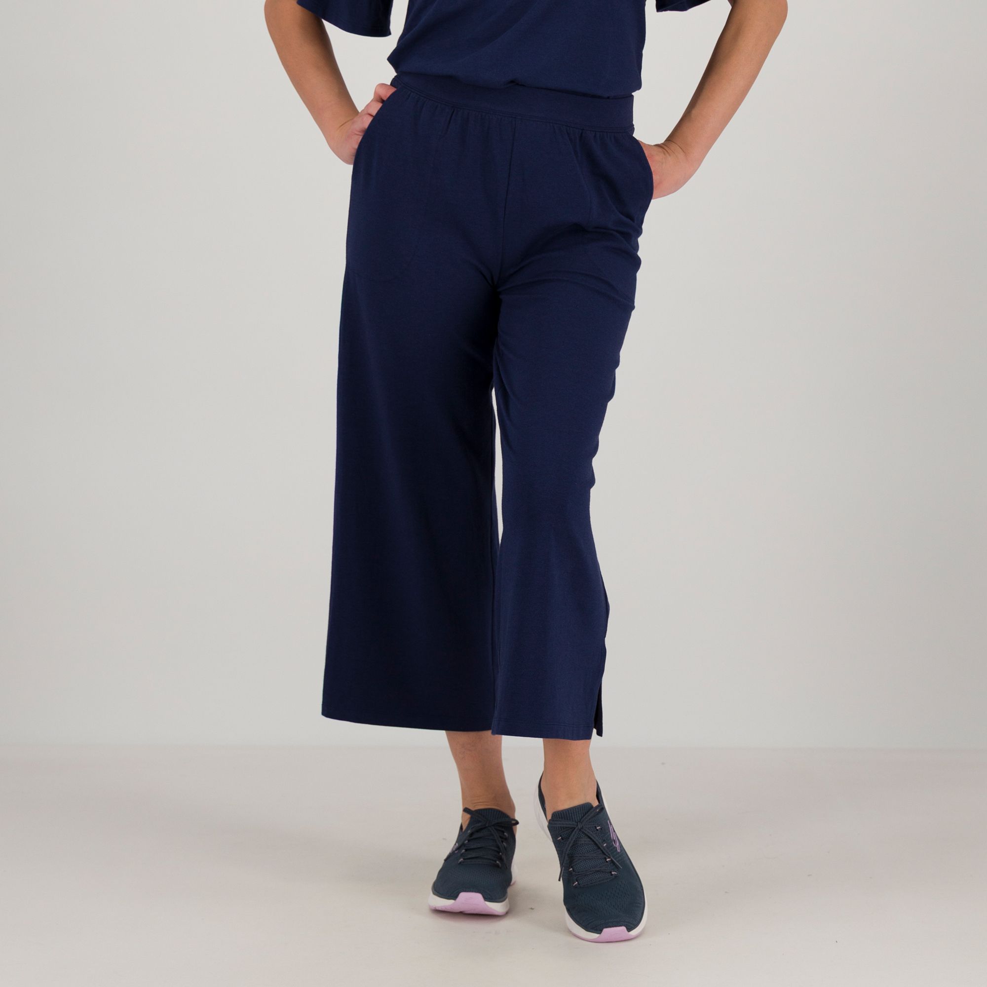 Denim & Co.
Pantaloni
con elastico
in misto cotone