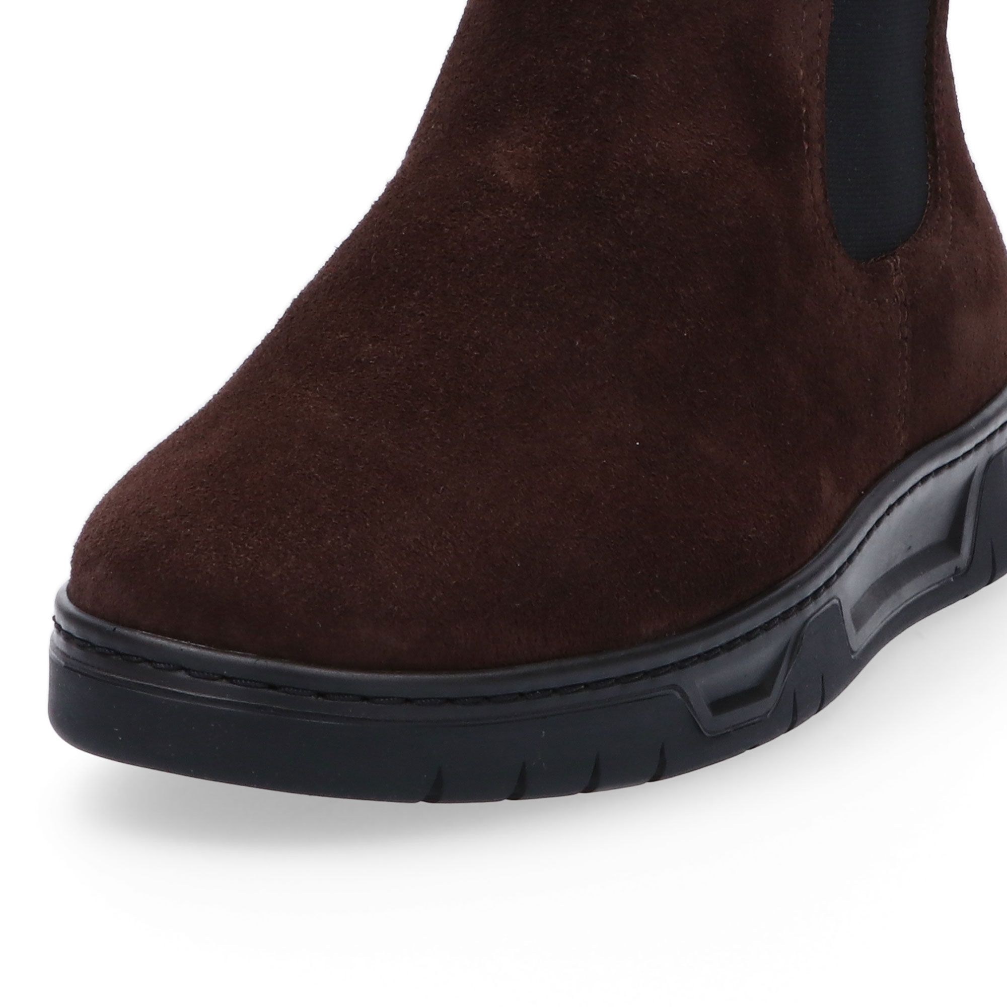 Vitaform Stivaletti Chelsea in pelle scamosciata con suola 3cm