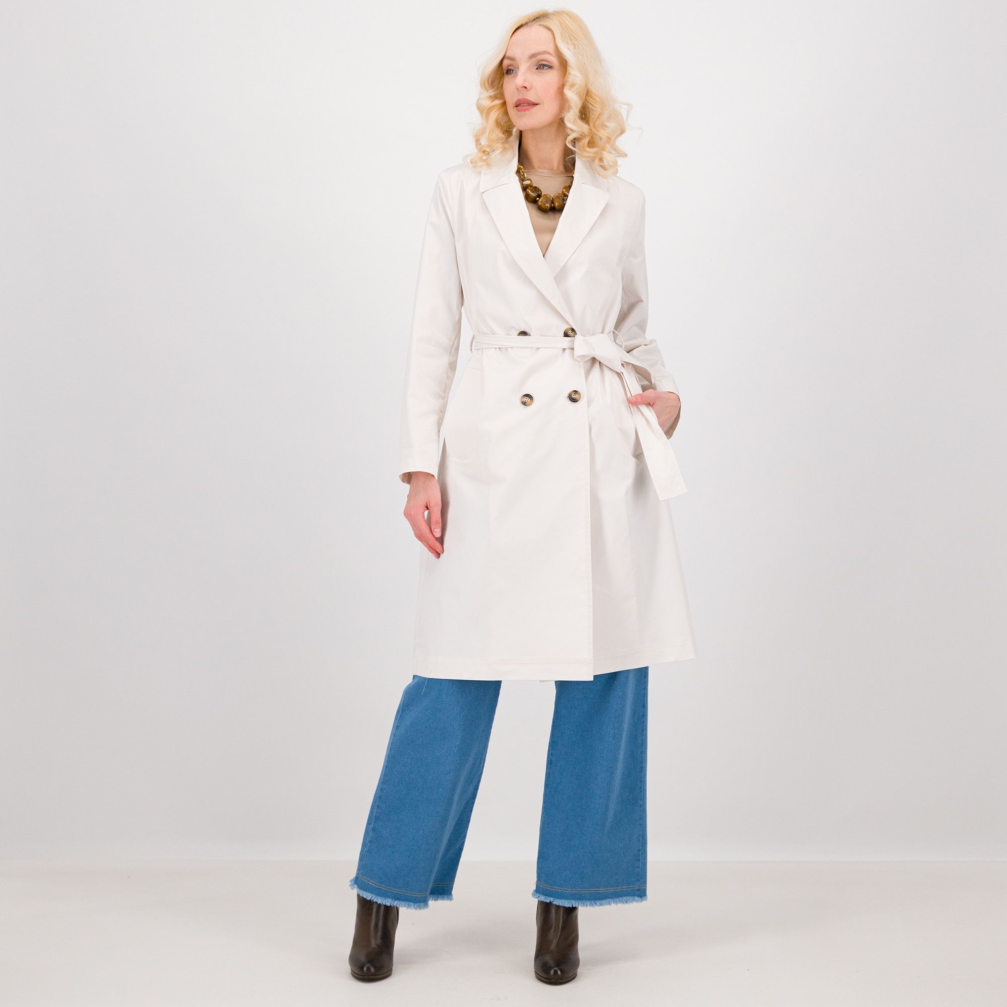 SottoMarino Trench doppiopetto in cotone foderato