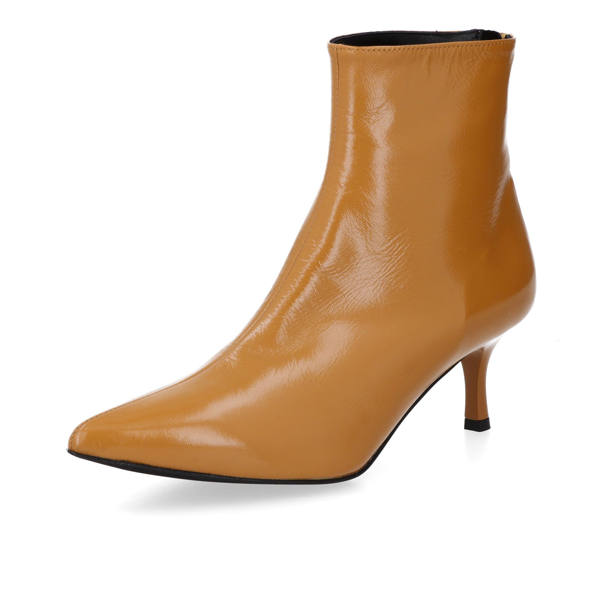 Gioia A. Stivaletti a punta in pelle naplak con tacco 5cm