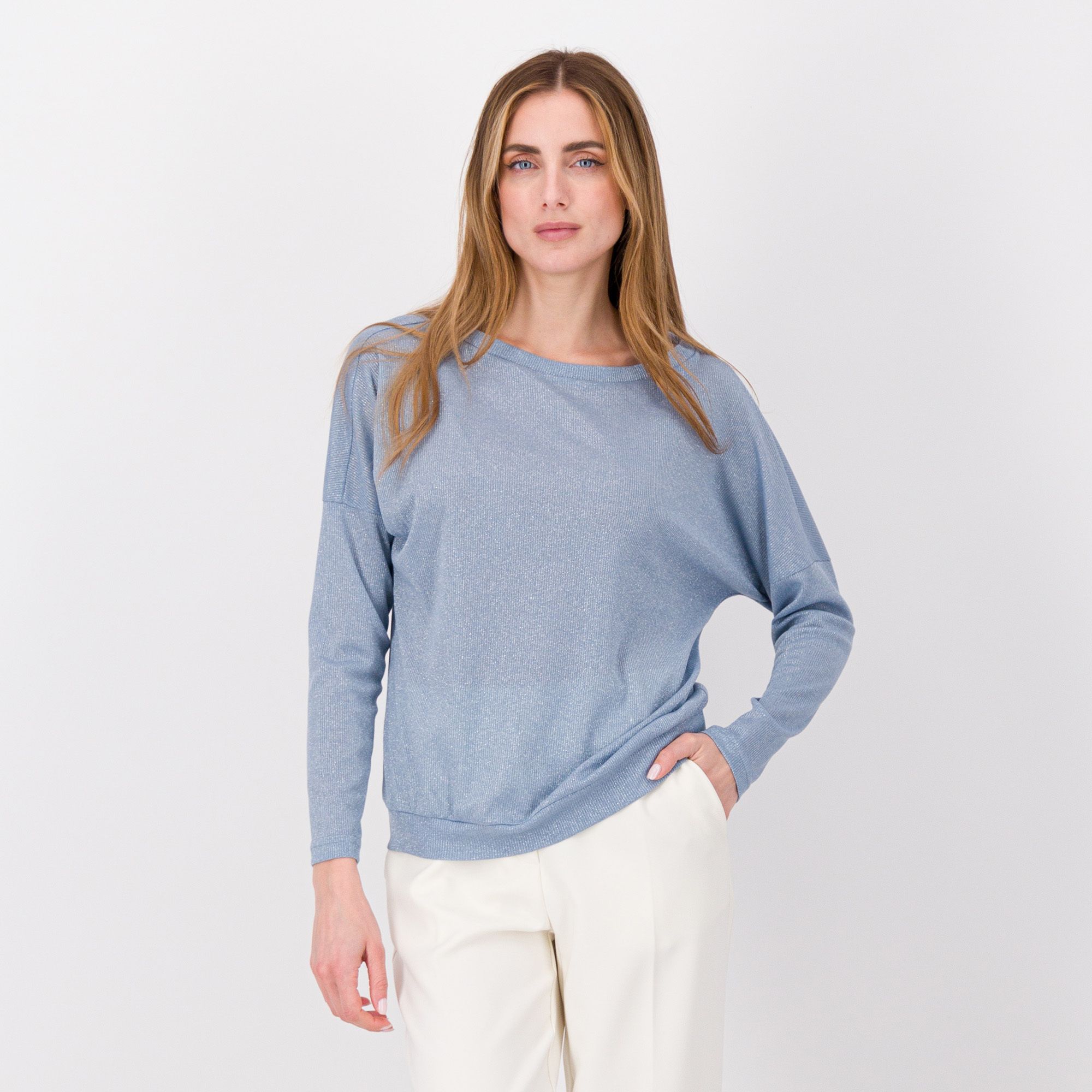 Officina della Moda
Maglia in costina
con lamé