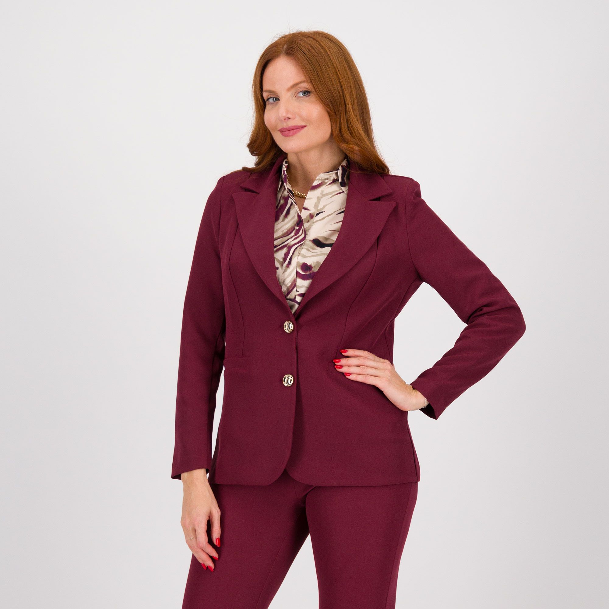 SottoMarino
Giacca in crêpe
bielastico con
collo rever