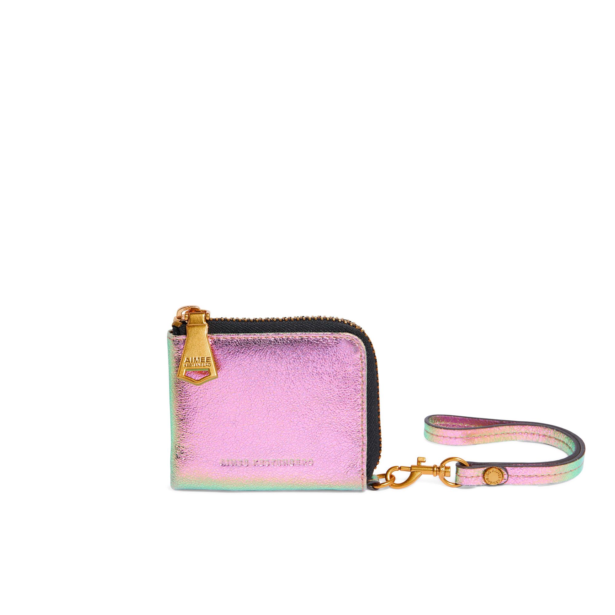 Aimee Kestenberg Portafoglio in pelle con protezione RFID e laccio da polso