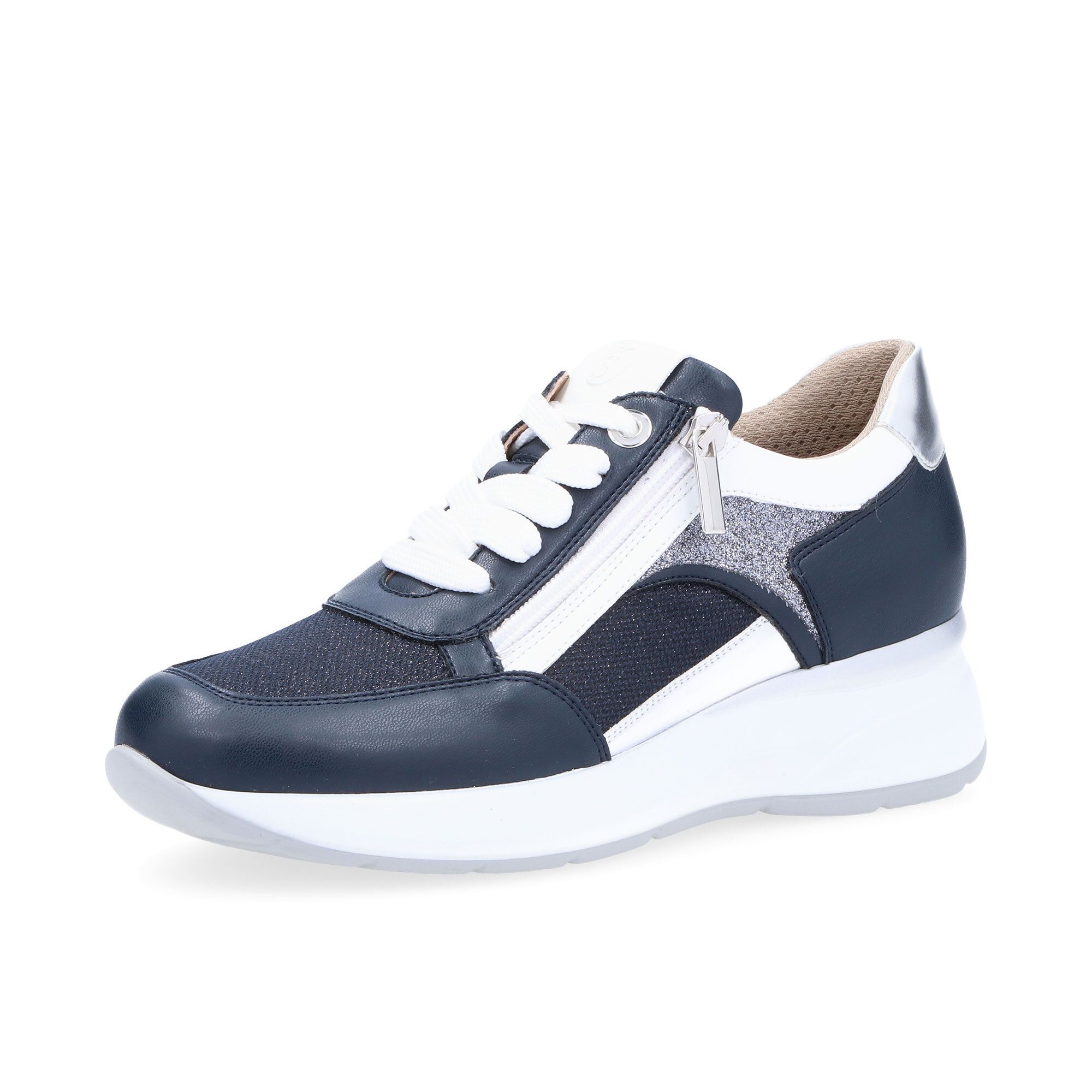 Le Serpentini
Sneaker stringate
con zip laterale