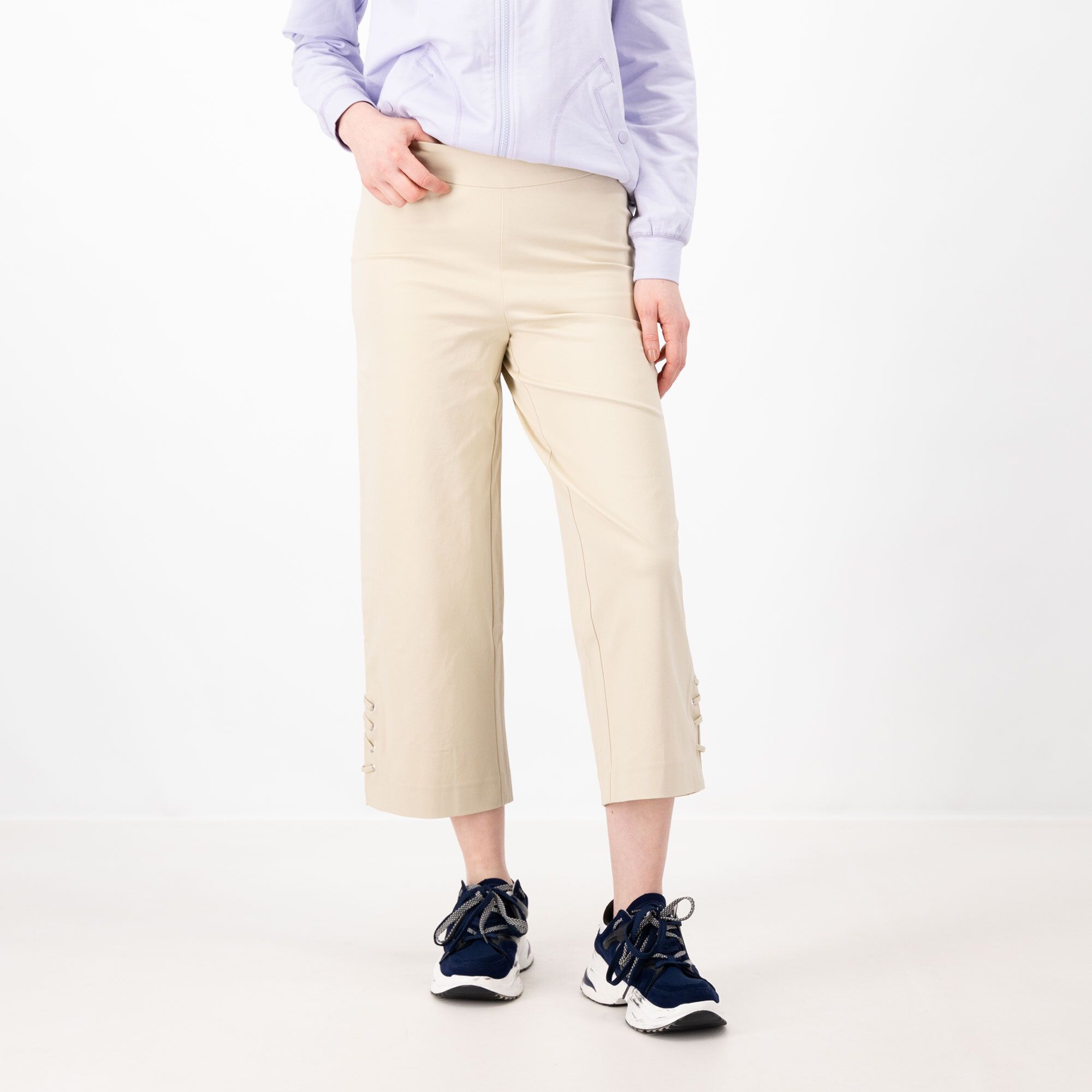 Isaac Mizrahi Live Pantaloni ampi con lacci al fondo