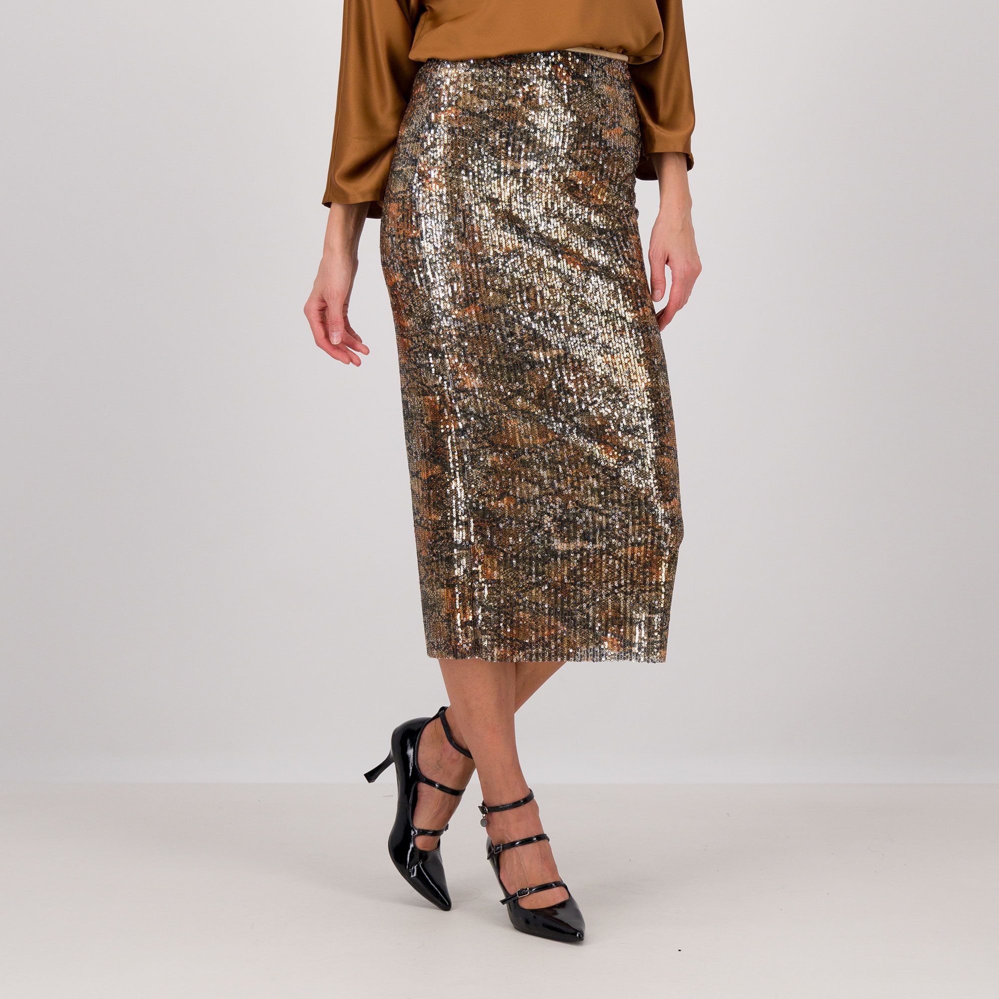 Caterina Lancini
Gonna longuette
con paillettes