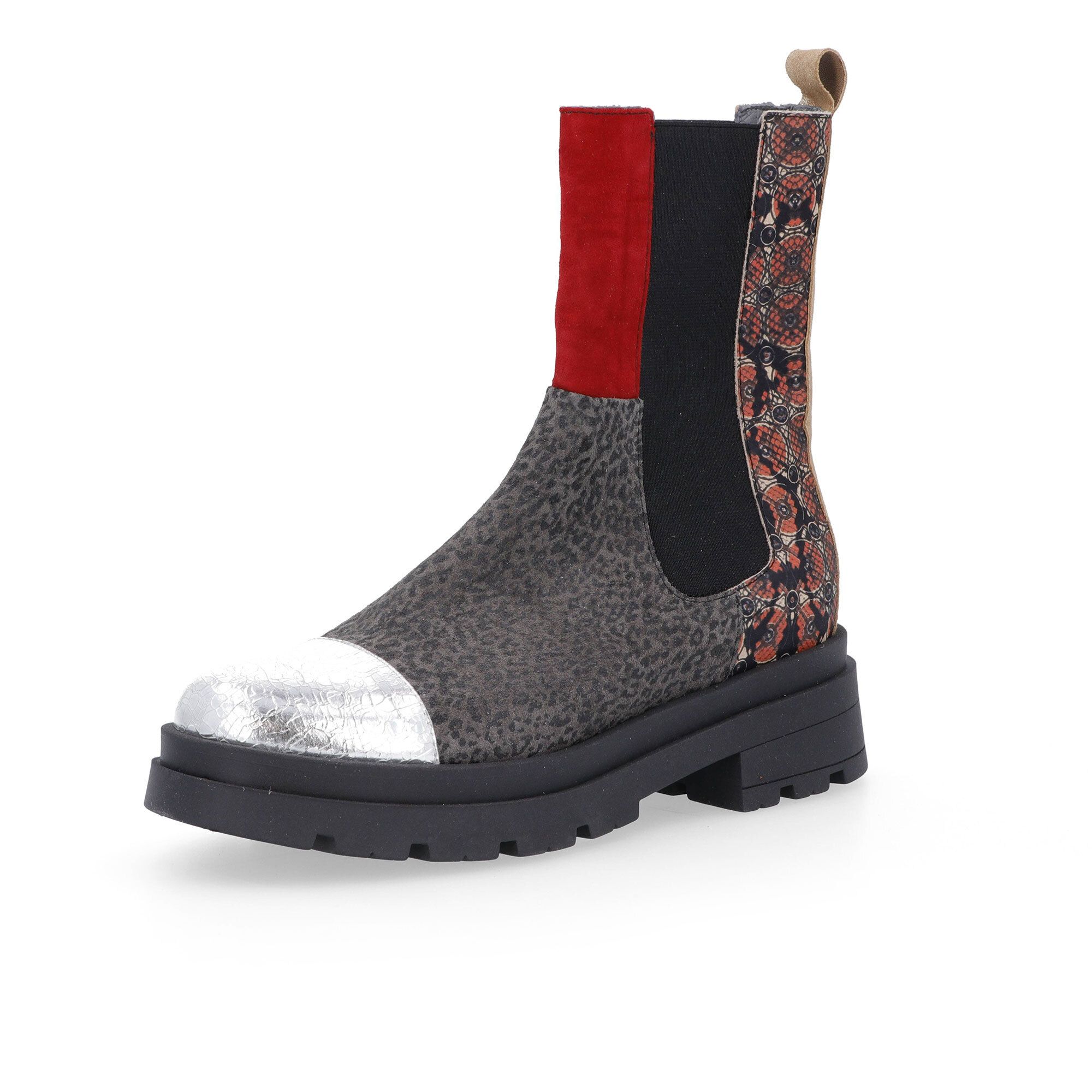 Ebarrito
Stivali Chelsea in
pelle con inserti
elastici