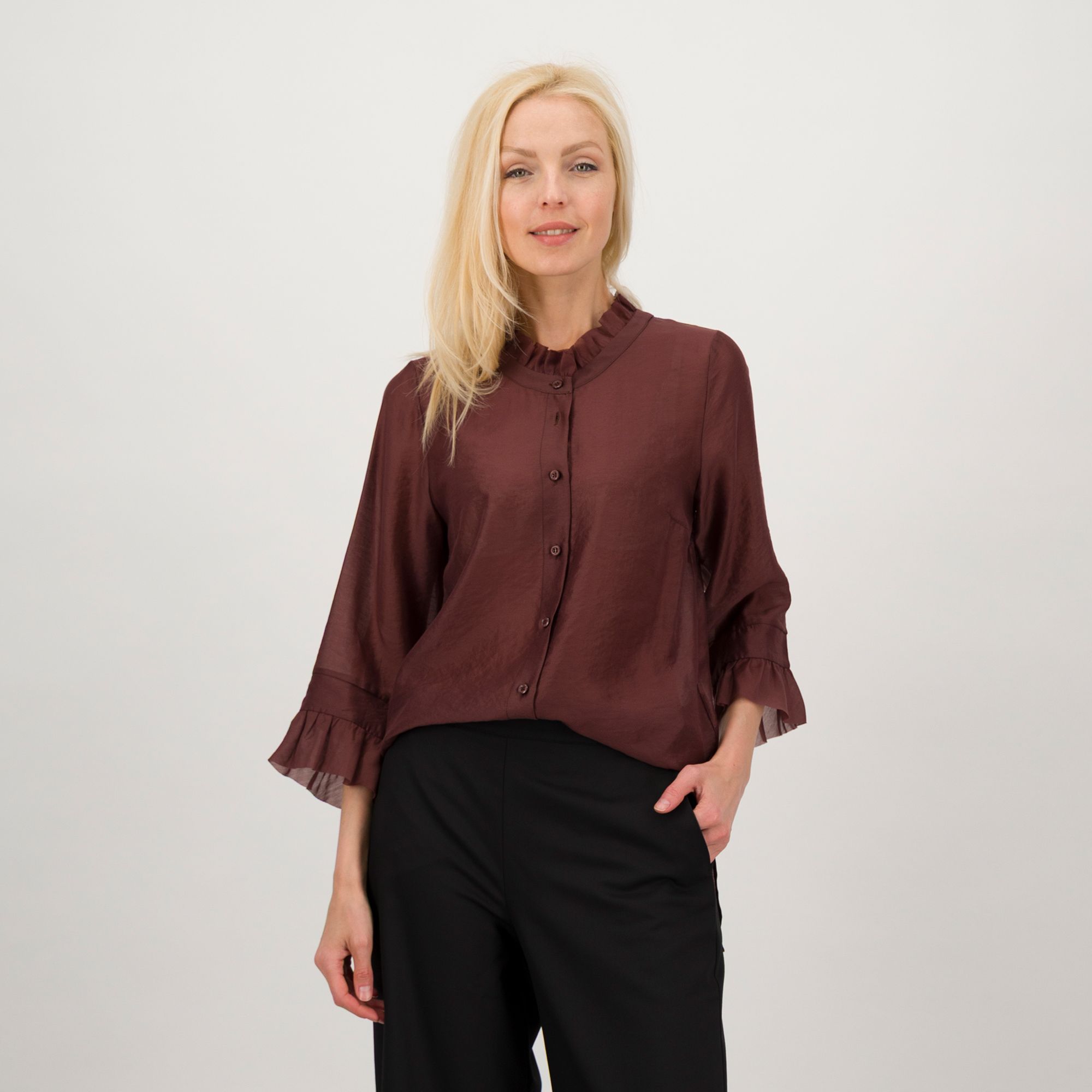 Caterina Lancini
Camicia a maniche
lunghe con rouche