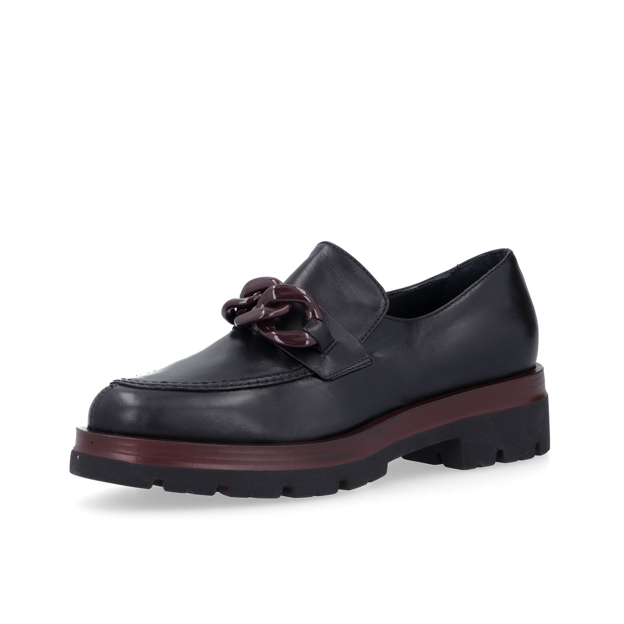 Soffice Sogno
Mocassino in pelle
con catena tacco 4cm