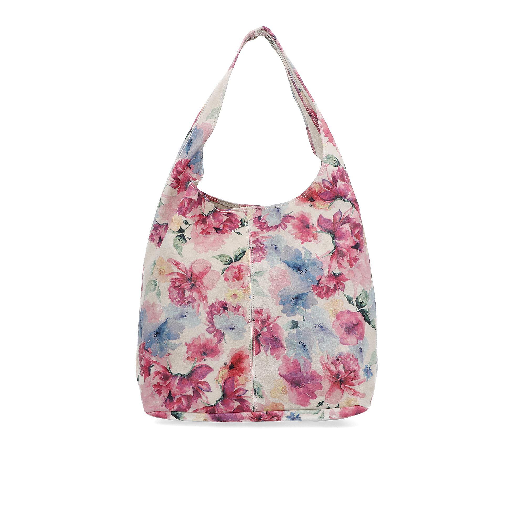 Le Corone Bags
Borsa in pelle 
con stampa floreale e
pochette abbinata