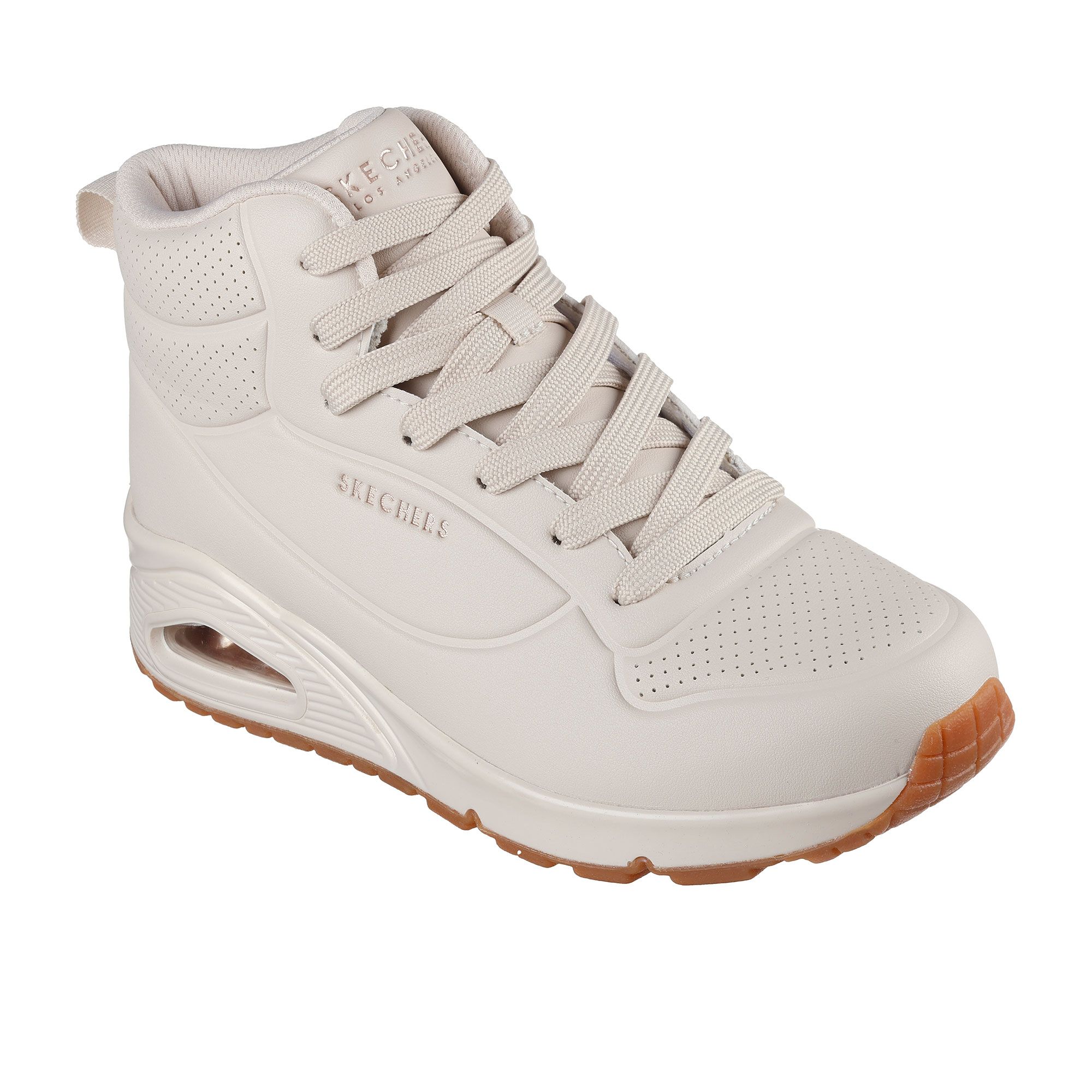 Skechers
Stivaletti stringati
soletta Air-Cooled
e suola in gomma