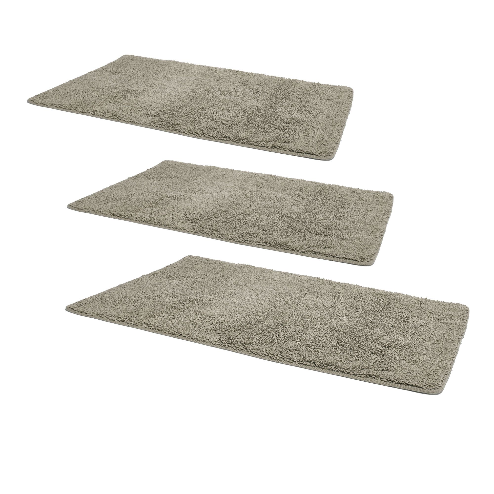 COGAL
Set 3 tappeti
in cotone tinta unita
per bagno e camera