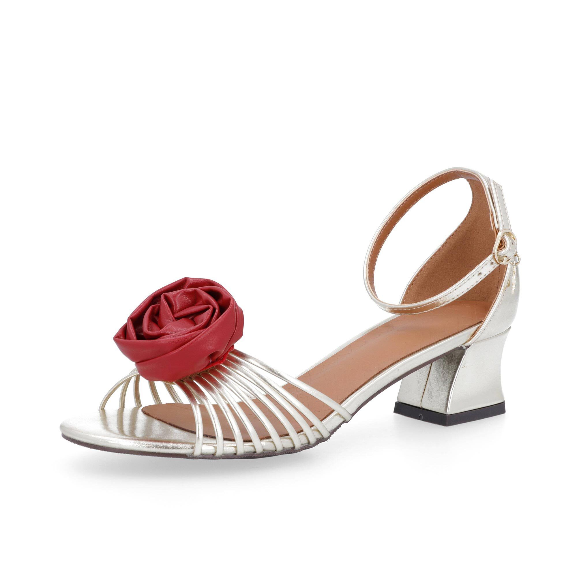 Sara Lopez
Sandali con 
applicazione rosa e 
tacco 4,5 cm