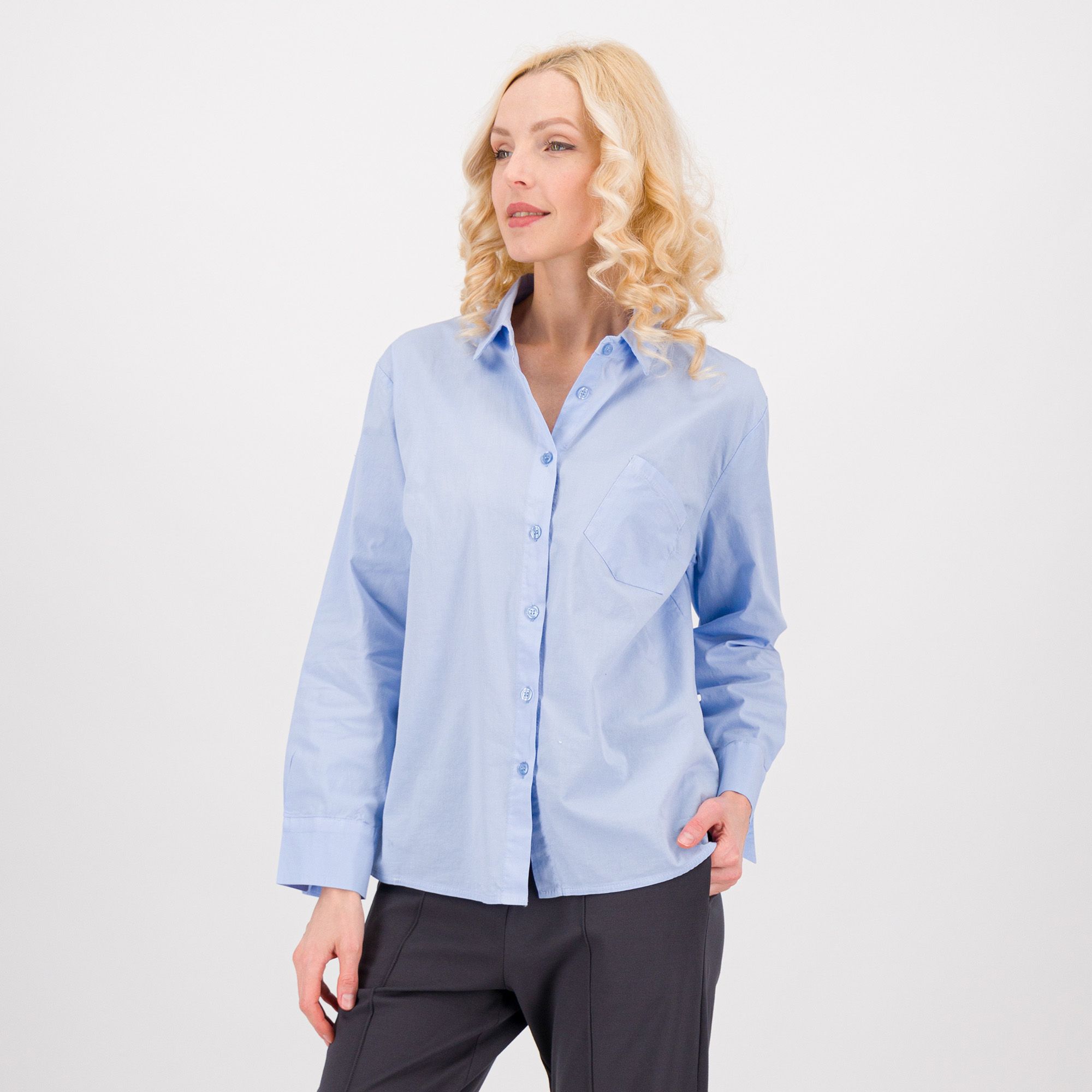 Lucrezia Sciortino Camicia in popeline di cotone a maniche lunghe