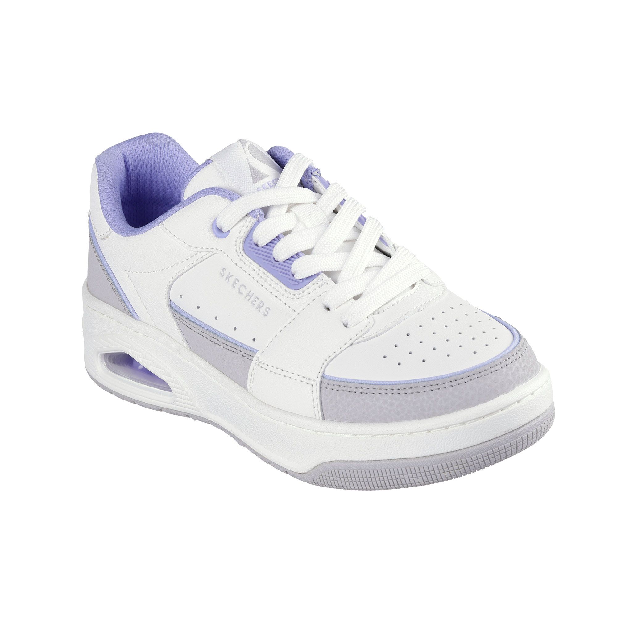 SKECHERS
Sneaker stringate
UNO Court con inserti
e soletta Memory