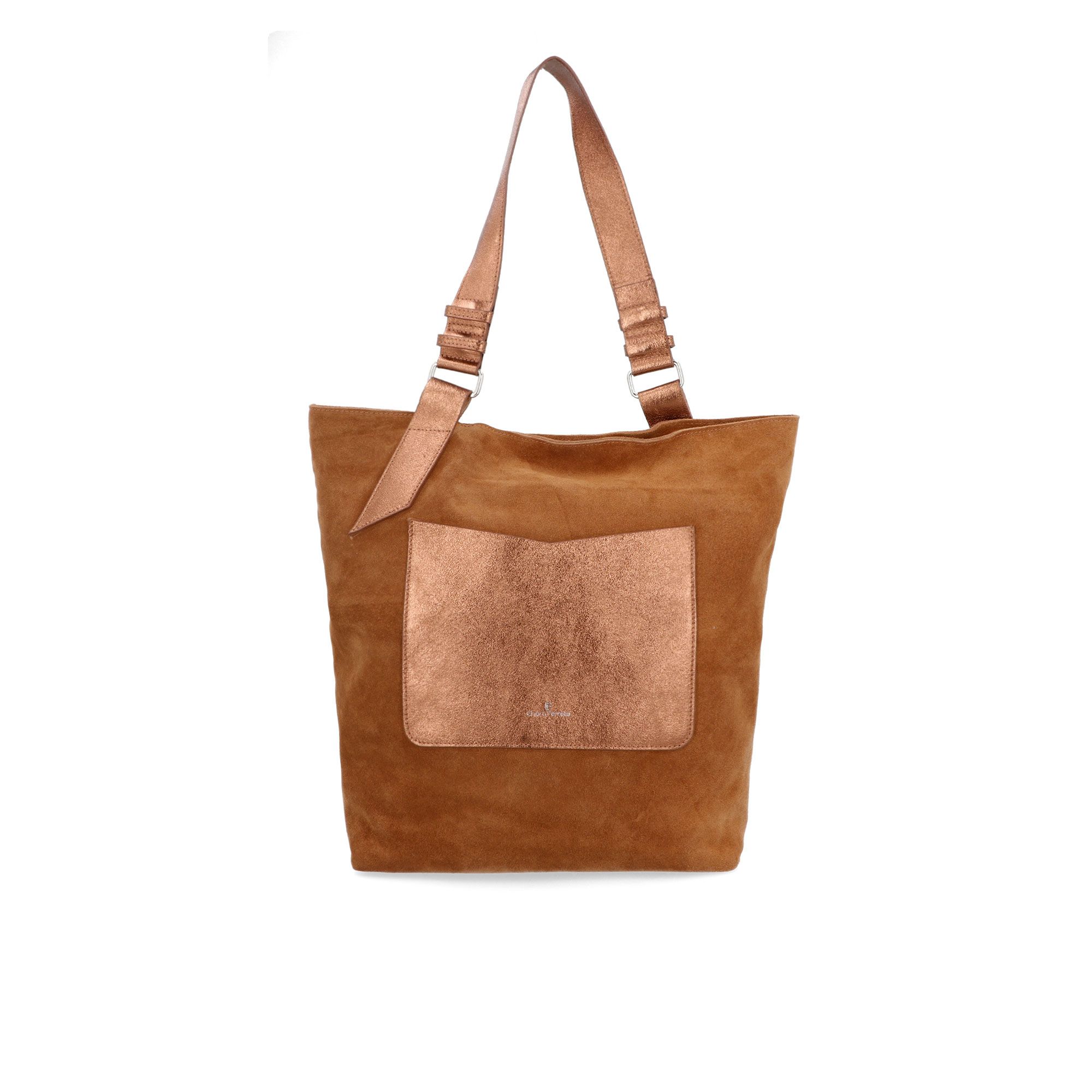 Chiara Ferretti
Borsa a spalla
in pelle scamosciata
con tasca laminata