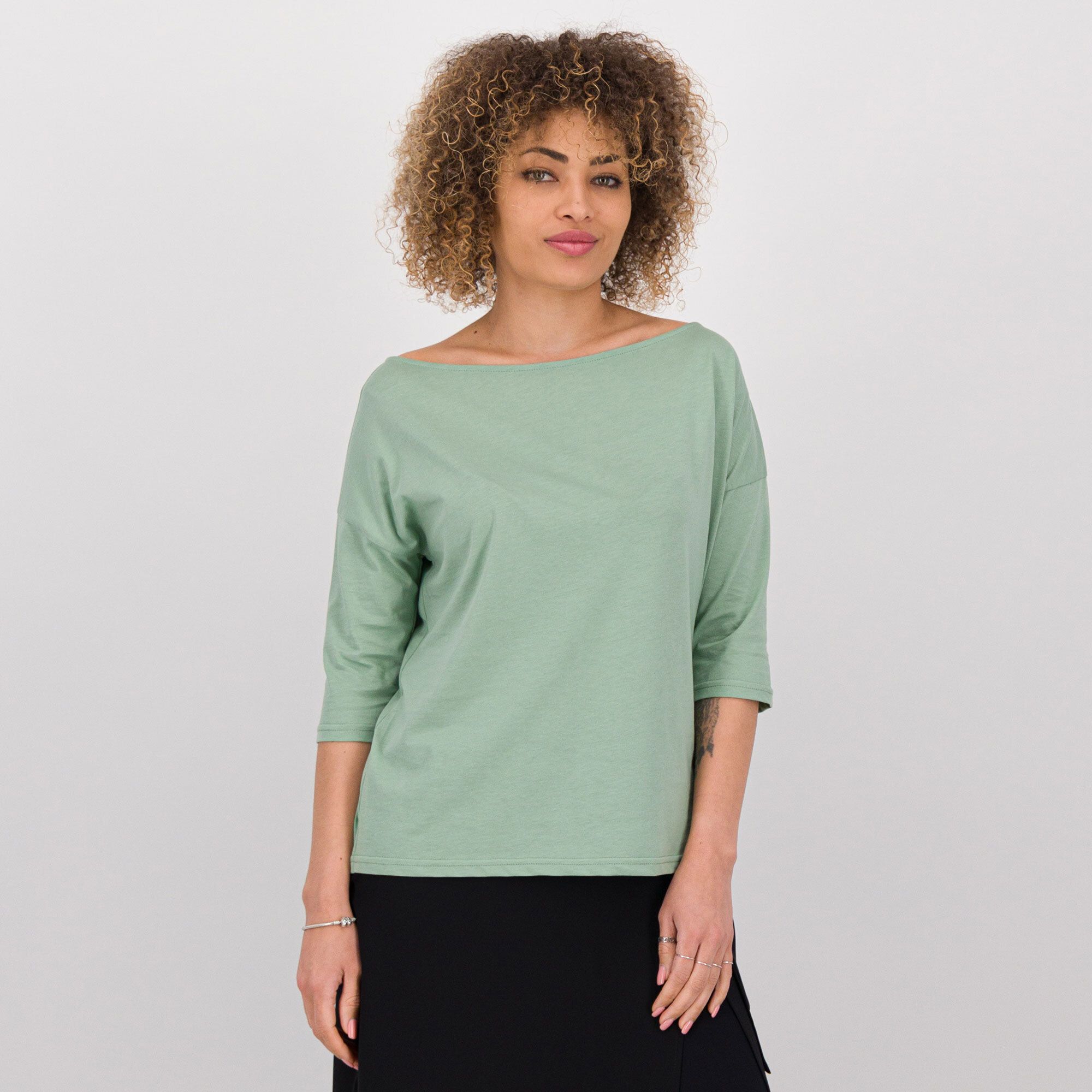 Caterina Lancini
T-Shirt in jersey di
cotone con scollo
a barchetta