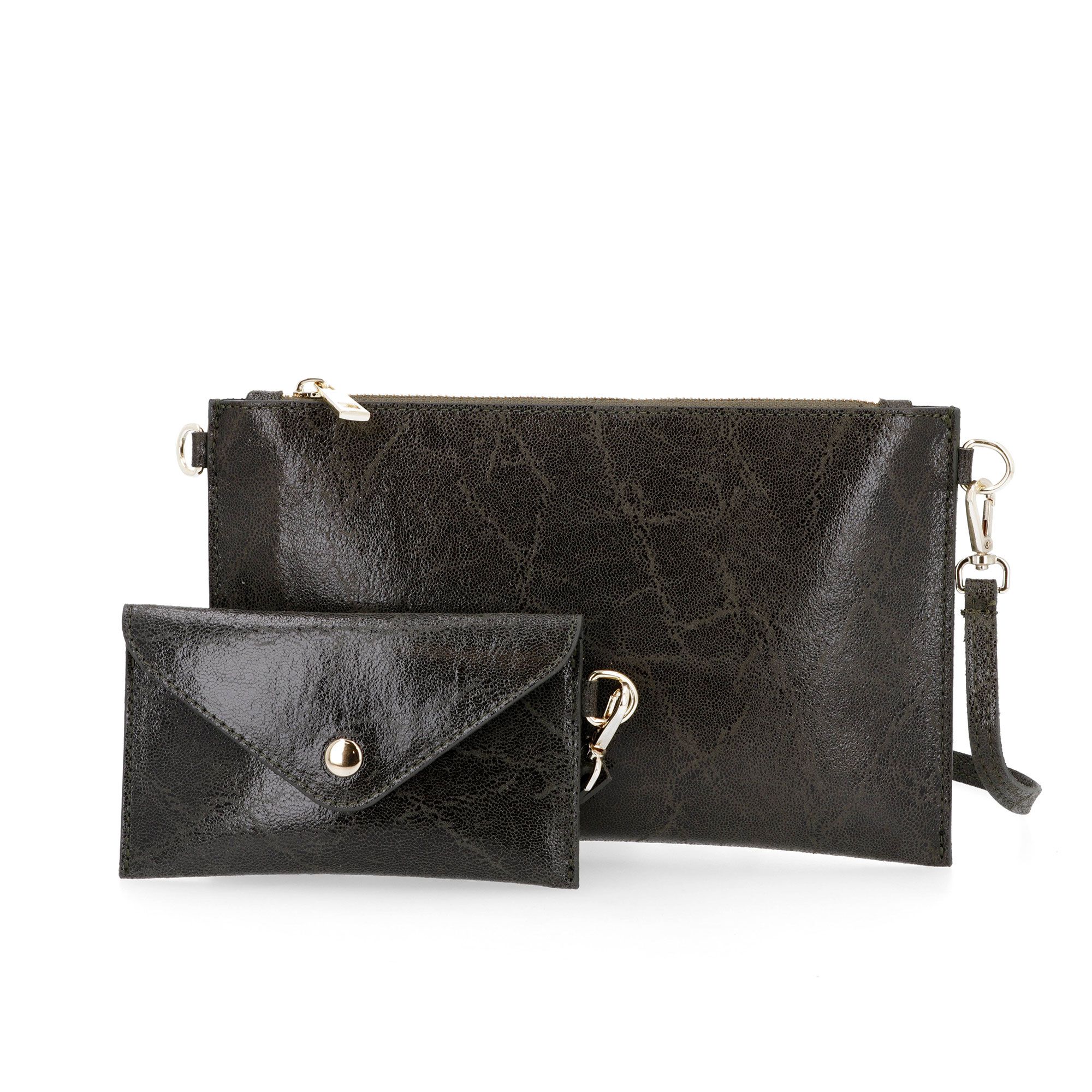 Le Corone Bags
Set borsa,
borsellino, tracolla 
e laccio da polso