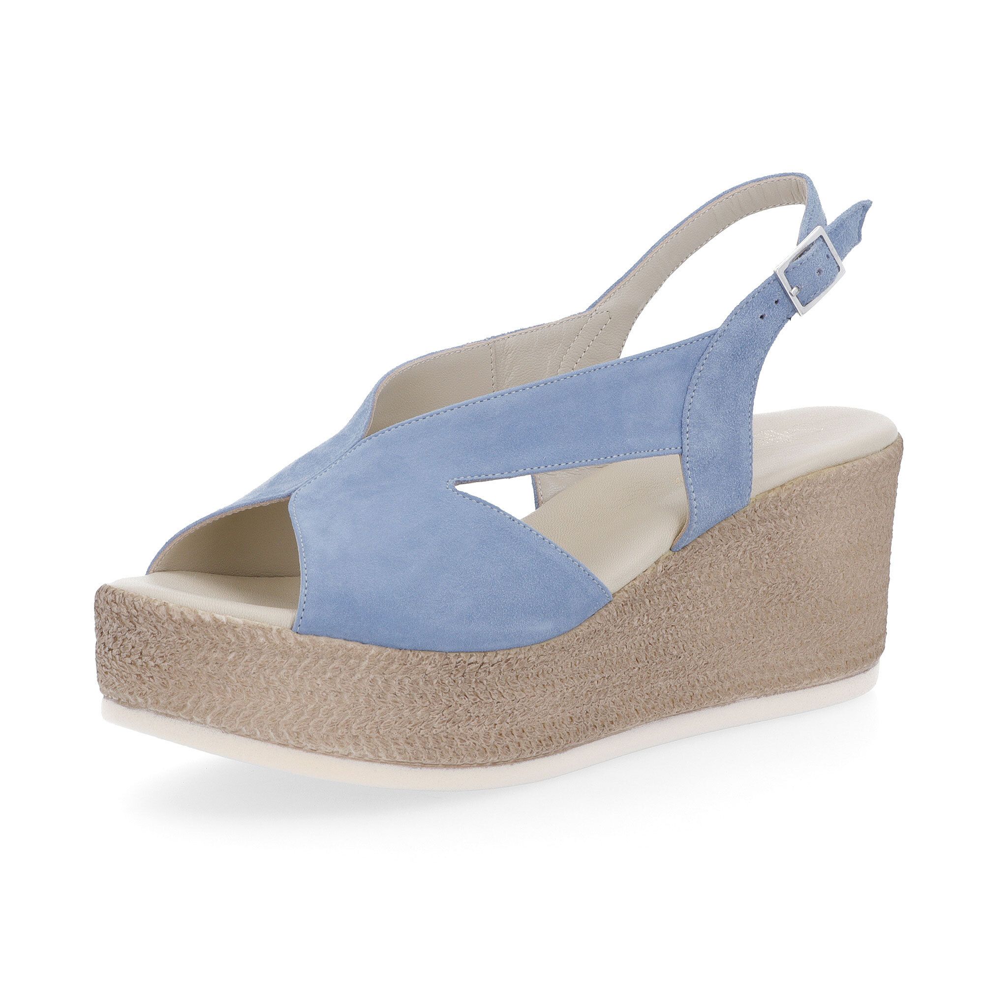 Soffice Sogno
Sandali in pelle
scamosciata con
zeppa 7 cm