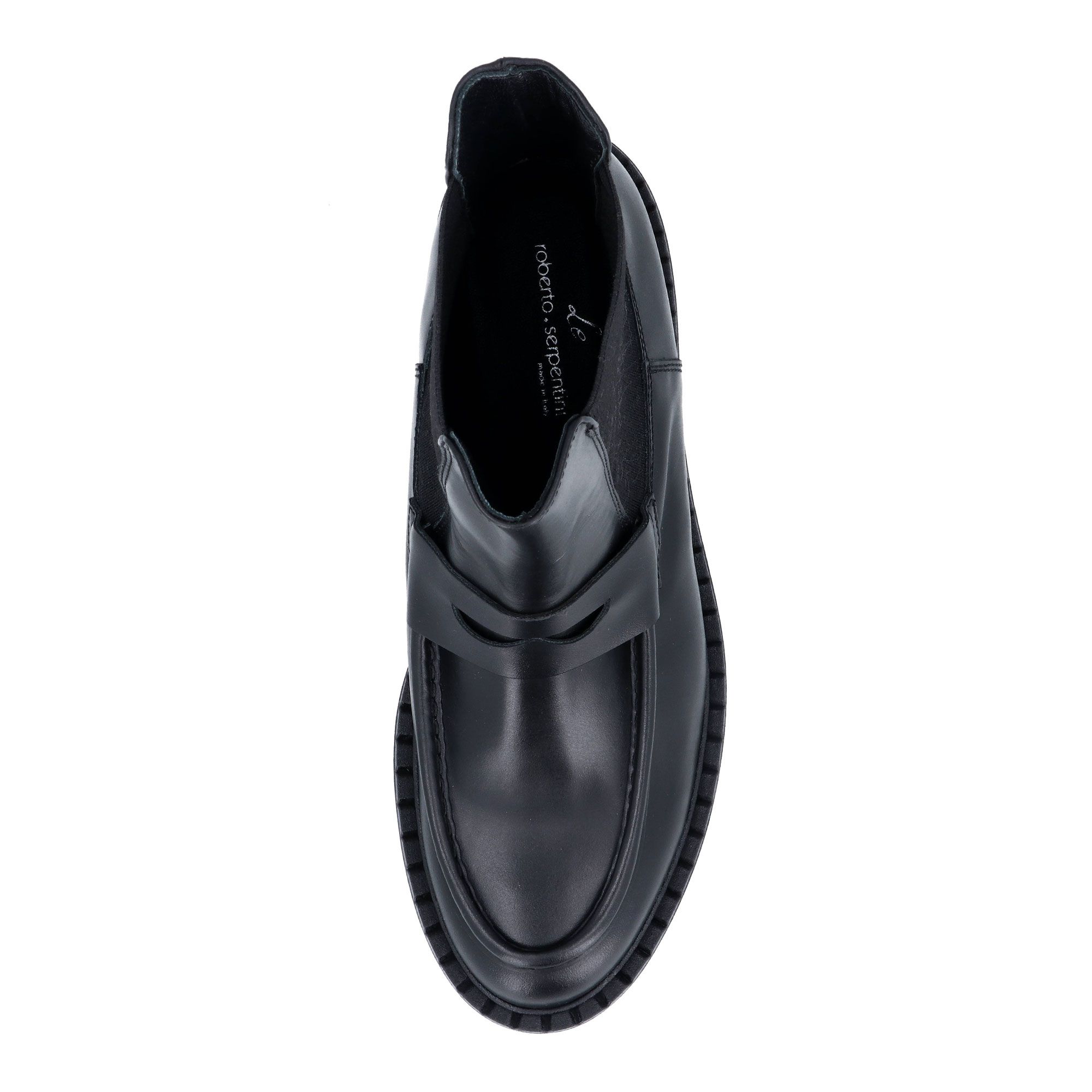 Le Serpentini Stivaletti Chelsea in pelle con fascetta al collo del piede