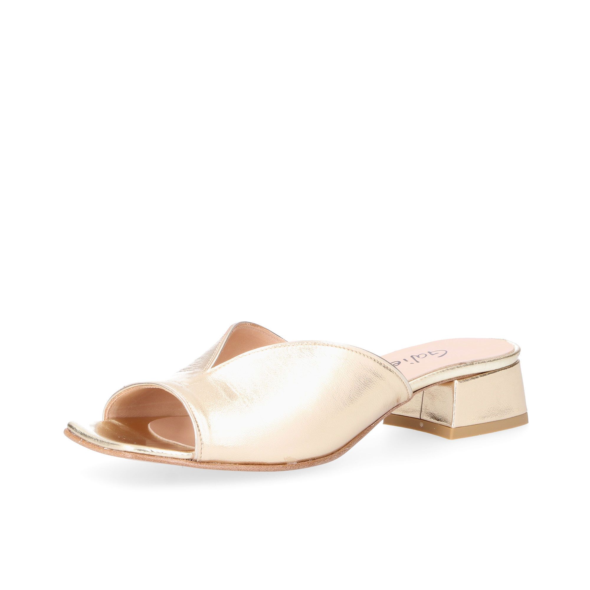 Galieti
Ciabattine in pelle
con tacco 4 cm