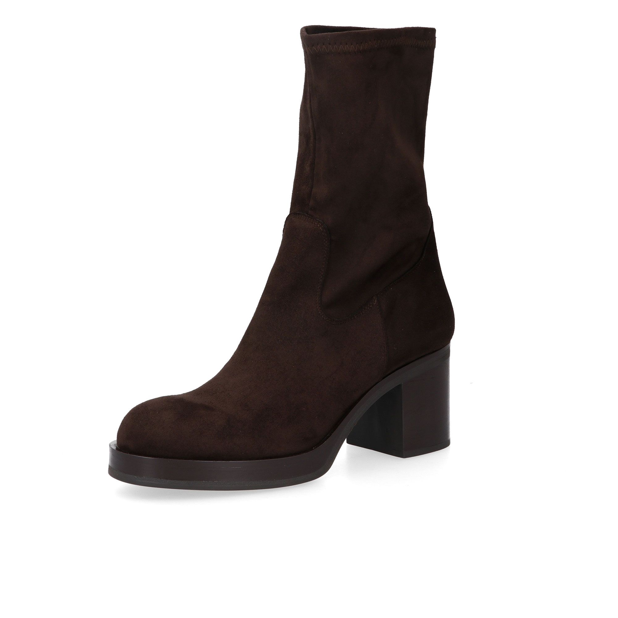 Galieti Stivaletti effetto scamosciato tacco 8 cm