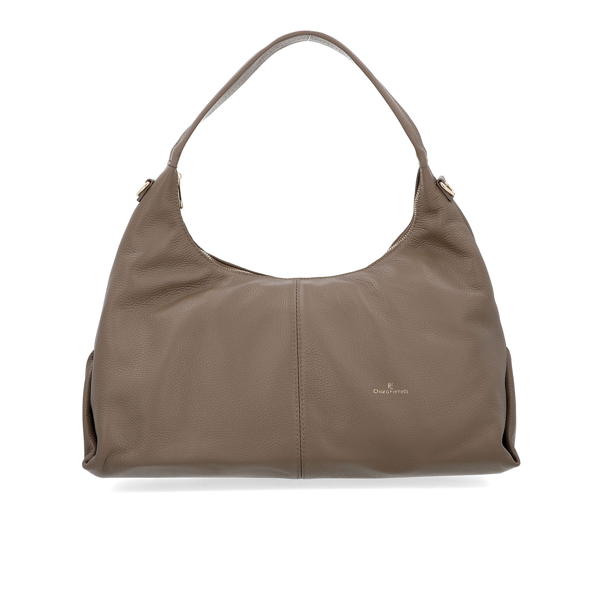 Chiara Ferretti
Borsa a spalla
in pelle con manico
e tracolla removibile