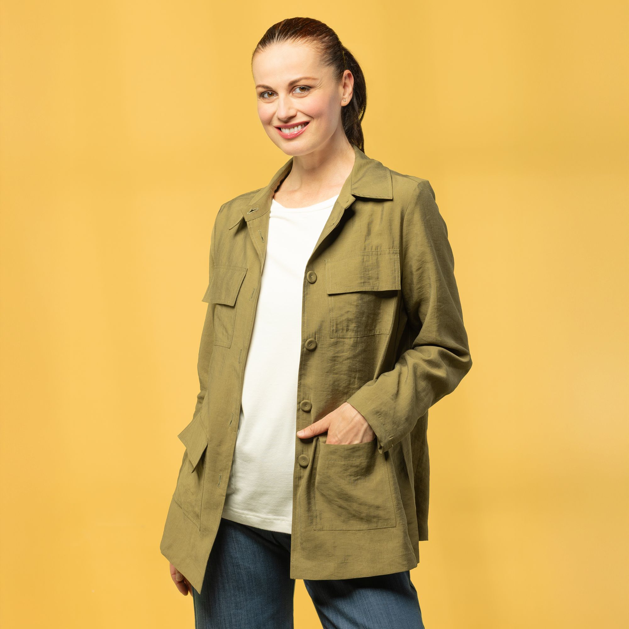 Caterina Lancini
Giacca
sahariana
in misto lyocell