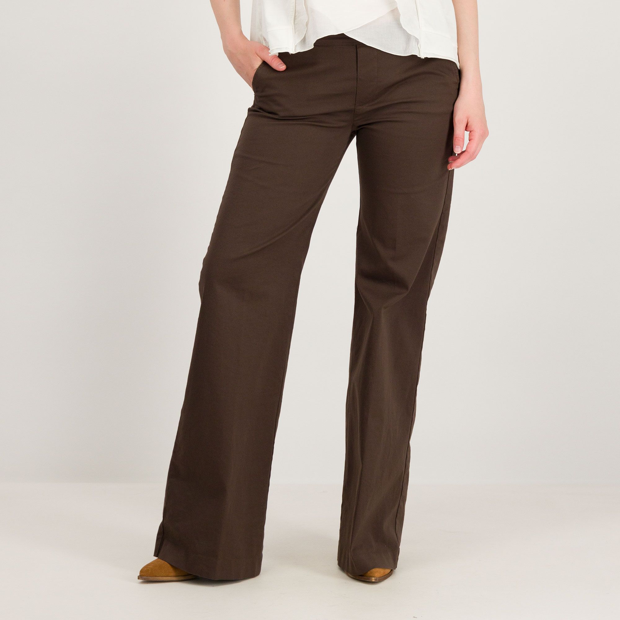 Colour Lab
Pantaloni in cotone
stretch con baschina
in jersey