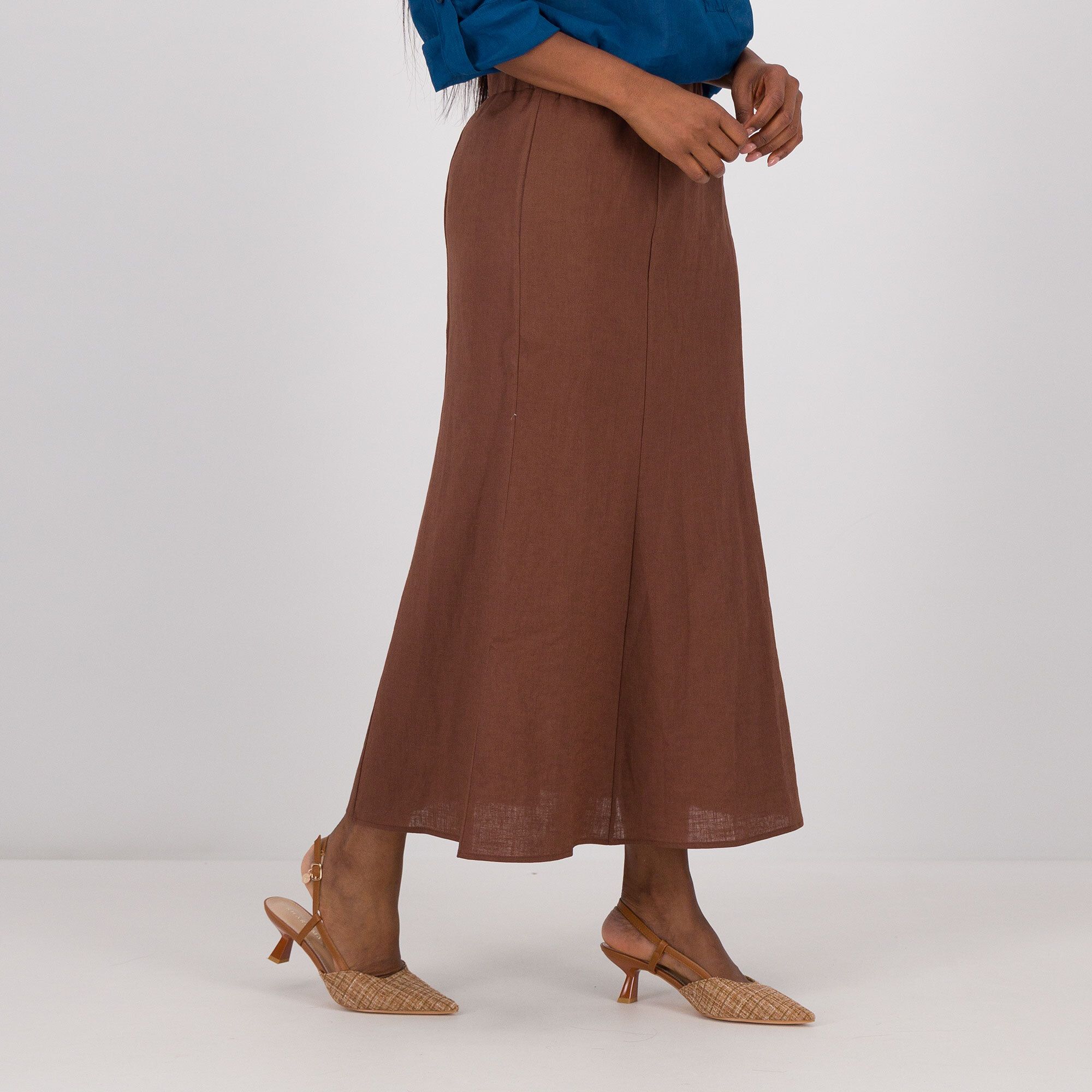 Caterina Lancini
Gonna lunga
a tulipano in
ramié e cotone