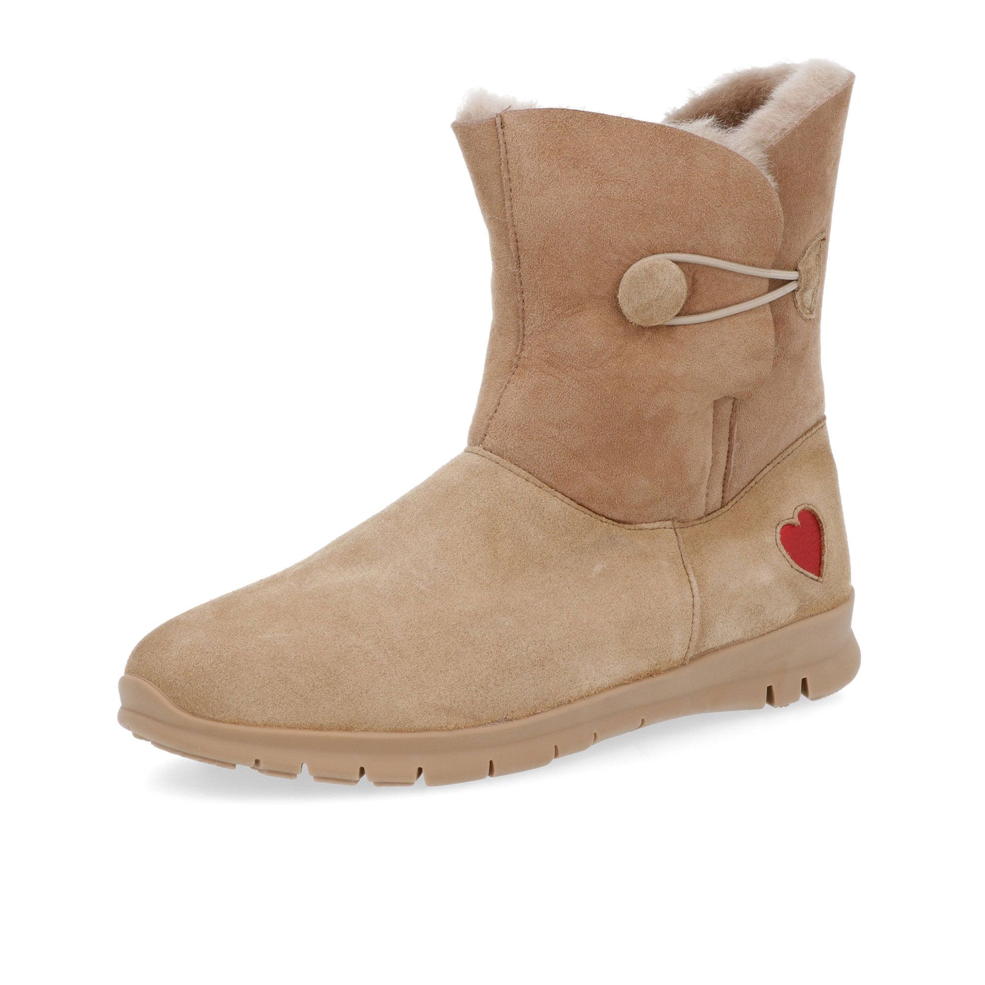 Vitaform
Stivaletti in pelle
scamosciata con
laccio, suola 3cm