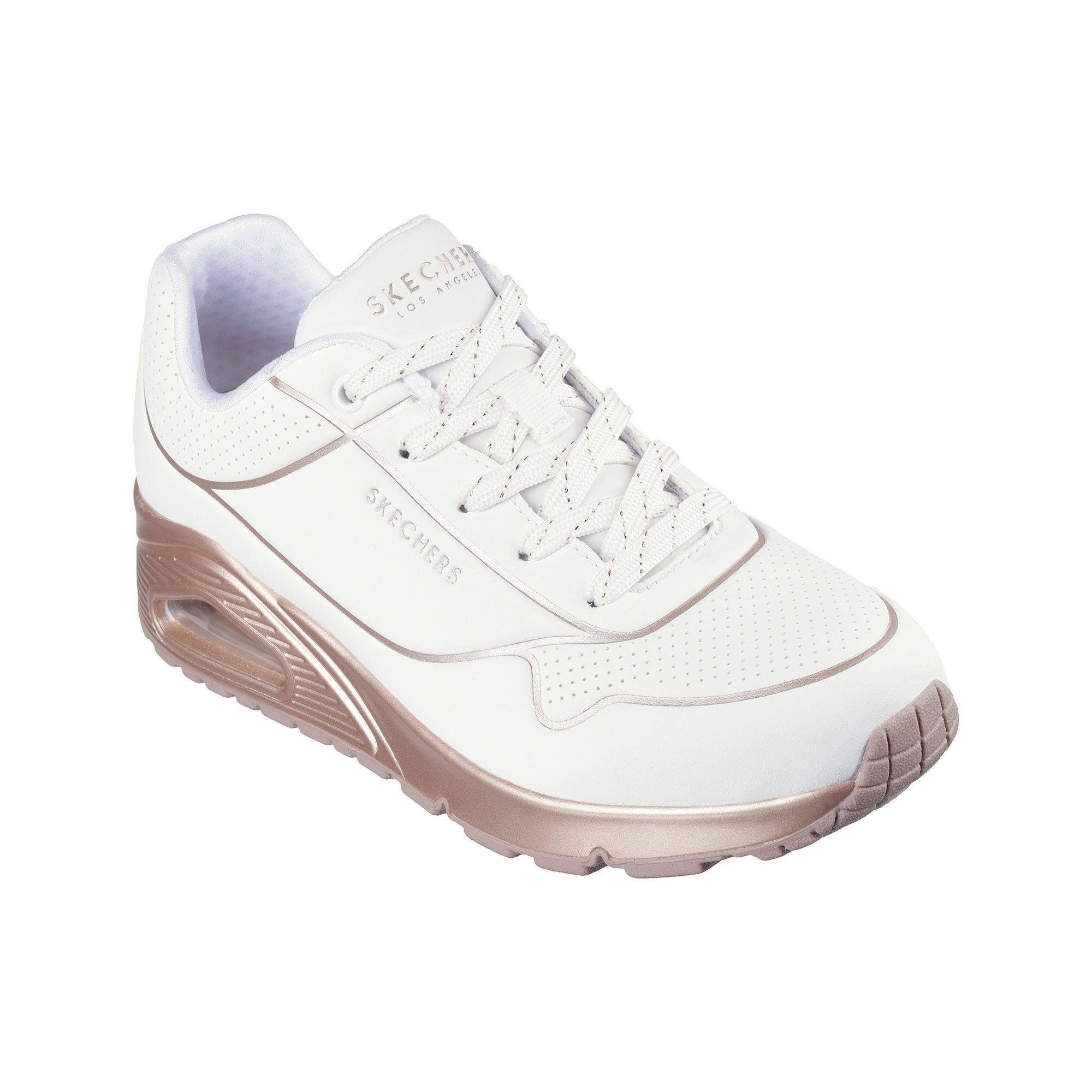 Skechers
Sneaker Uno
con soletta Memory
e suola color oro