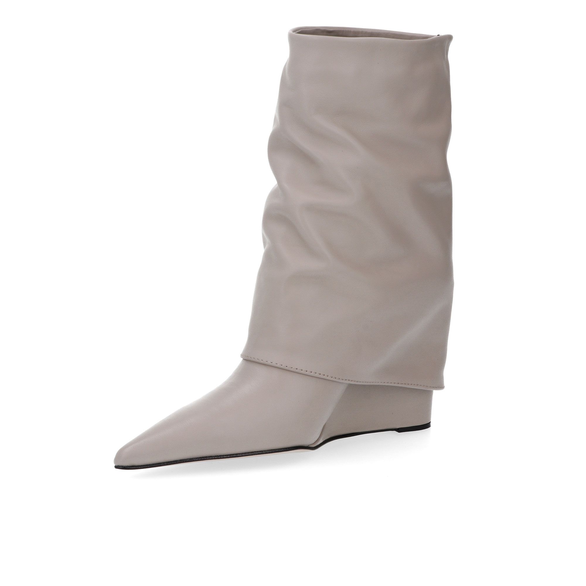 Galieti
Stivali in pelle
effetto pantaloni
con zeppa 10 cm