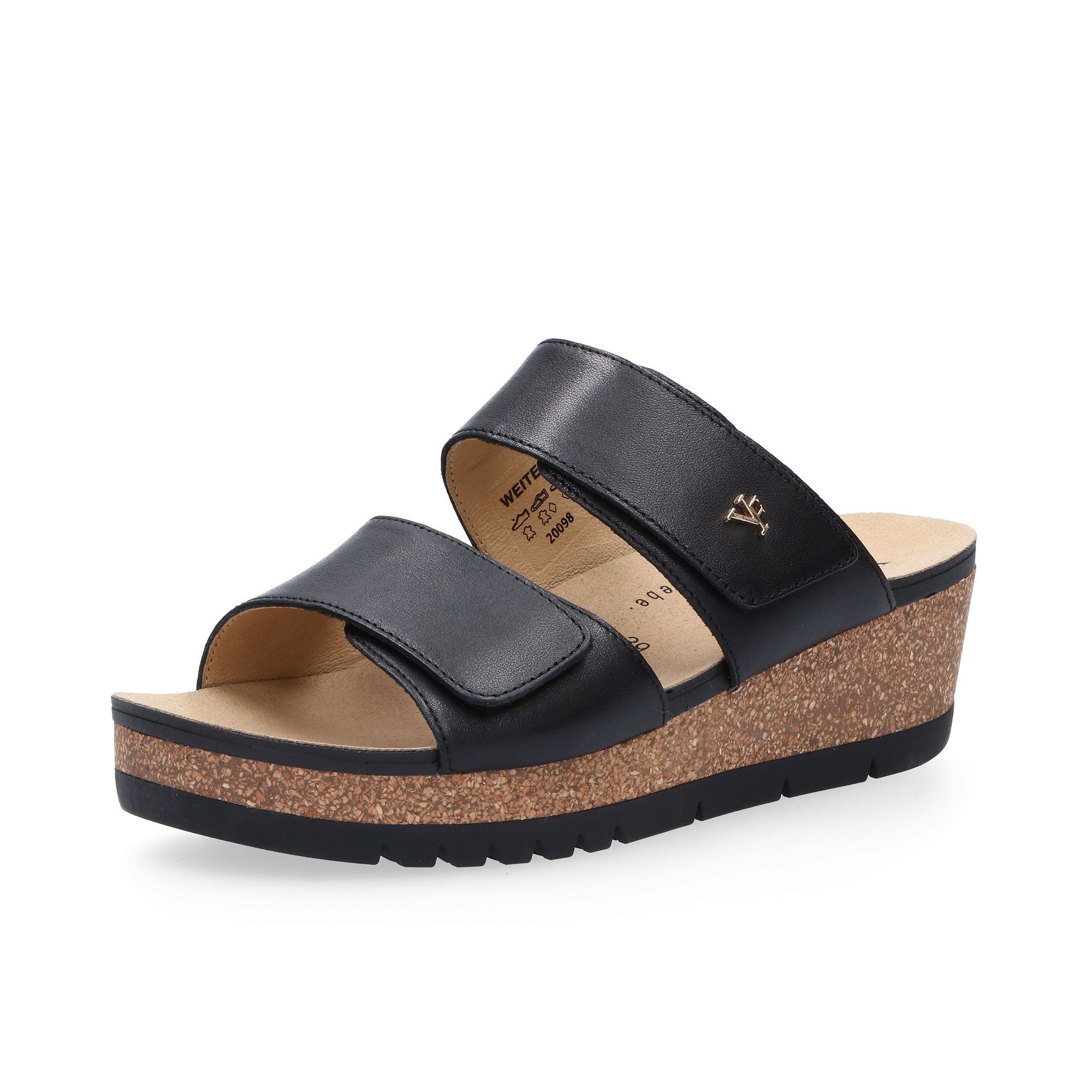 Vitaform Sandali in pelle con due fasce regolabili