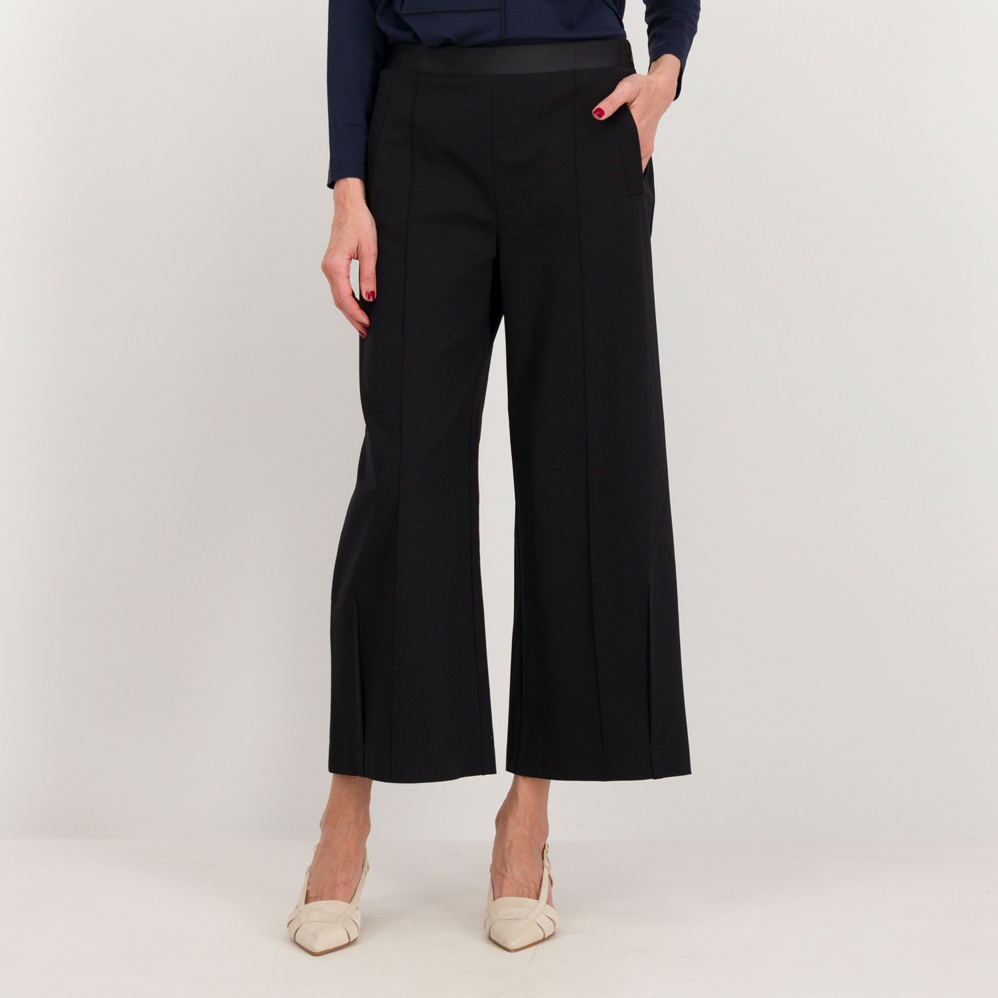 Caterina Lancini Pantaloni a carota con nervatura centrale anche Petite