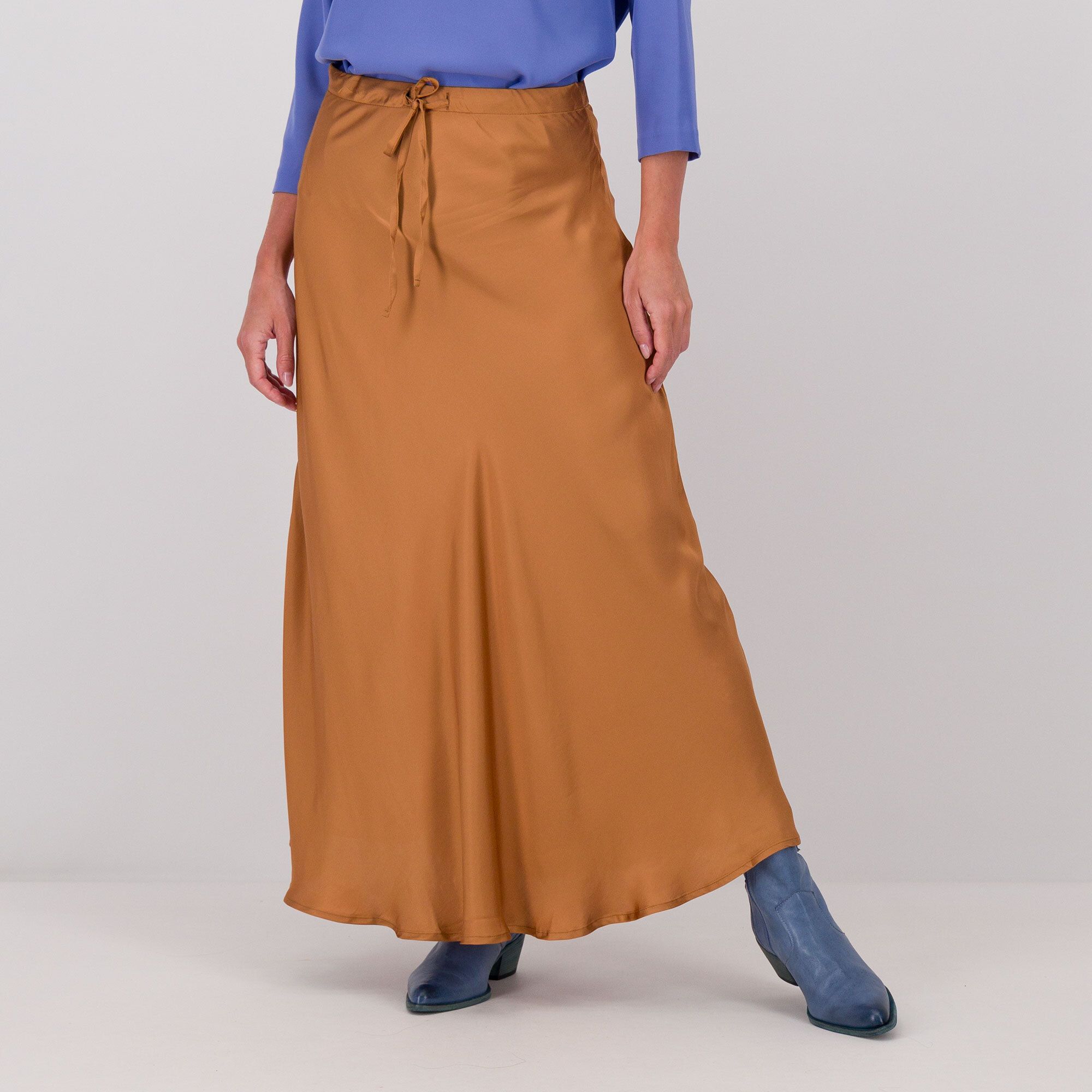 Caterina Lancini
Gonna midi in
raso viscosa 
con coulisse