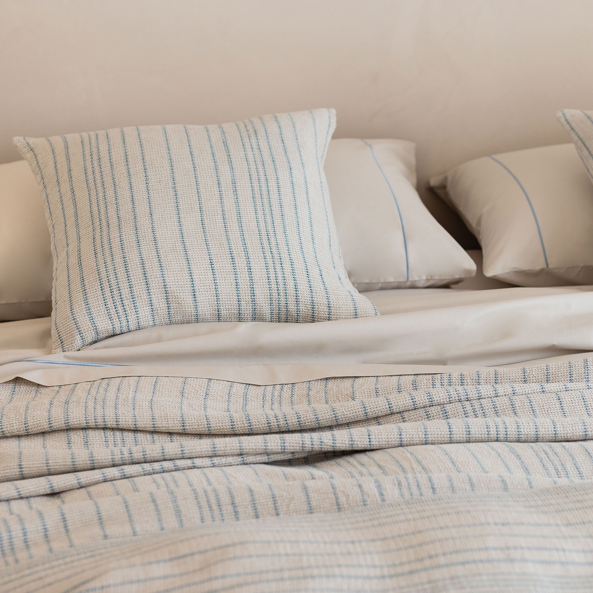 Ferò Federa Arredo Platinum 45x45cm motivo righe con zip