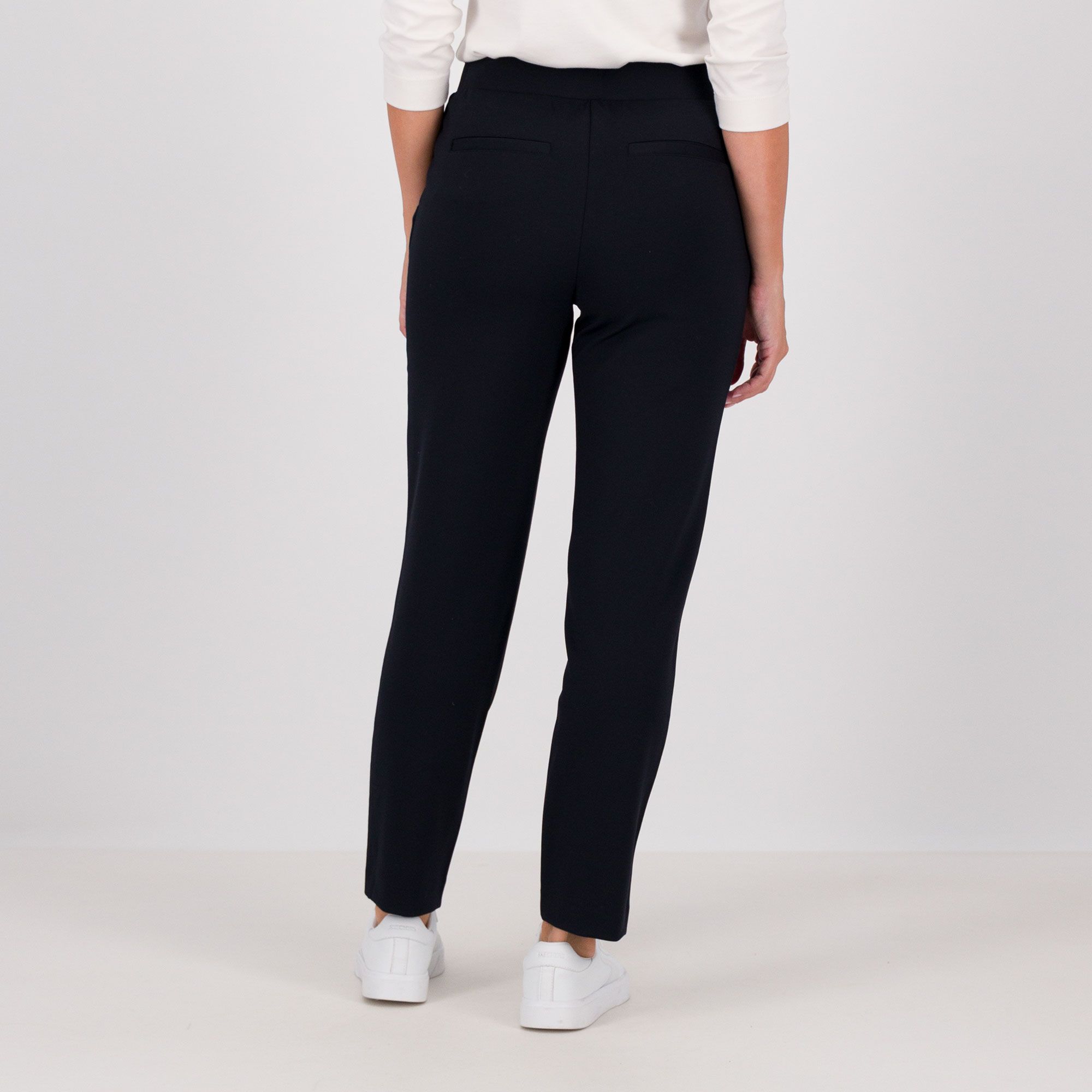 Pantaloni Isaac Mizrahi Donna – Borgogna, Taglia 16P (petite), Vita Elastica, Gamba Larga