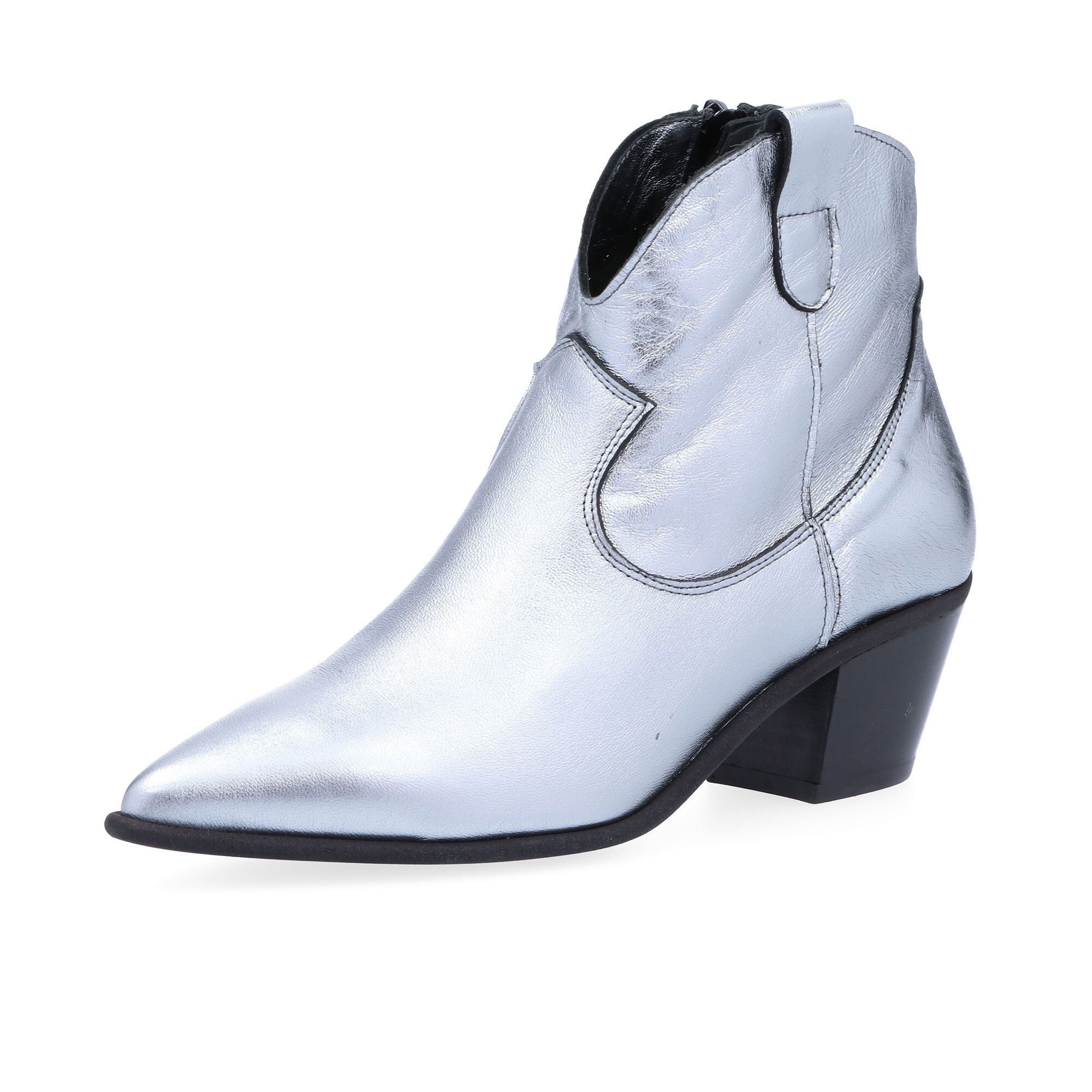 Galieti
Stivali texani bassi
in pelle laminata
con tacco 5,5 cm