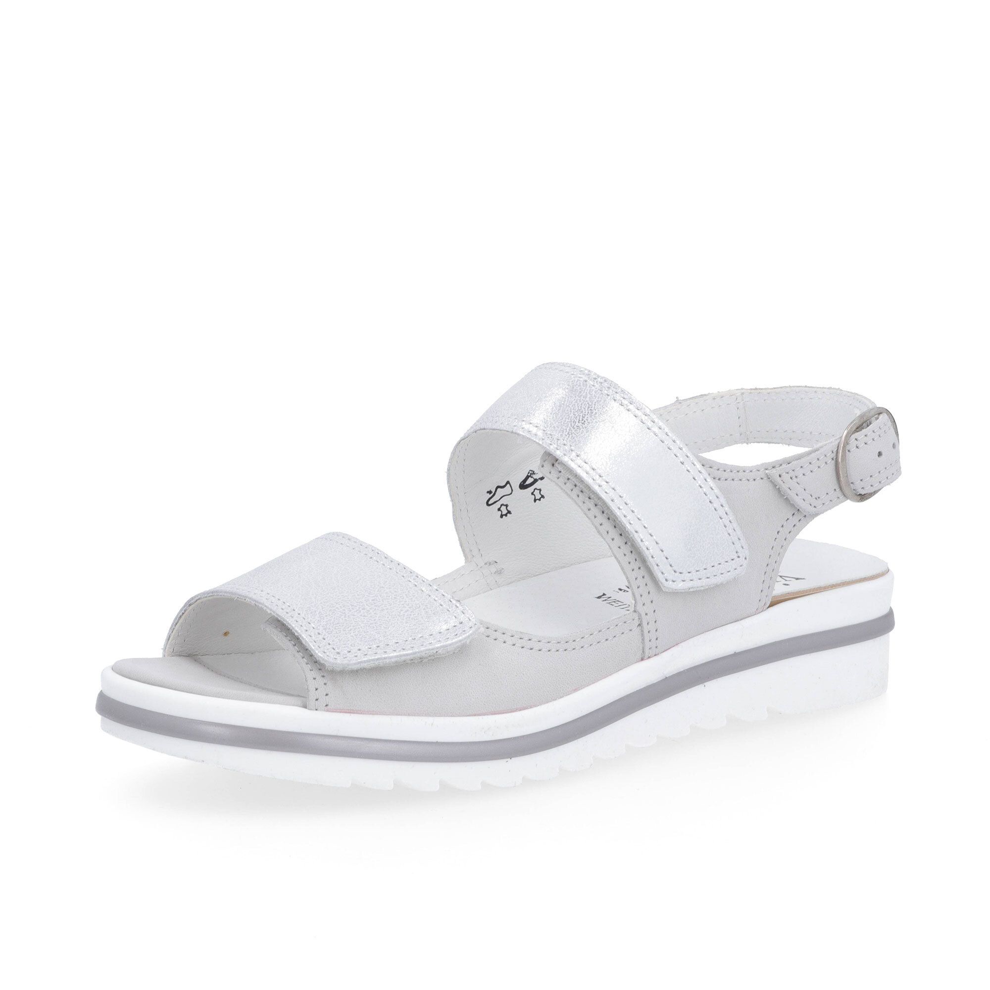 Vitaform Sandali in pelle scamosciata, con fascette laminate