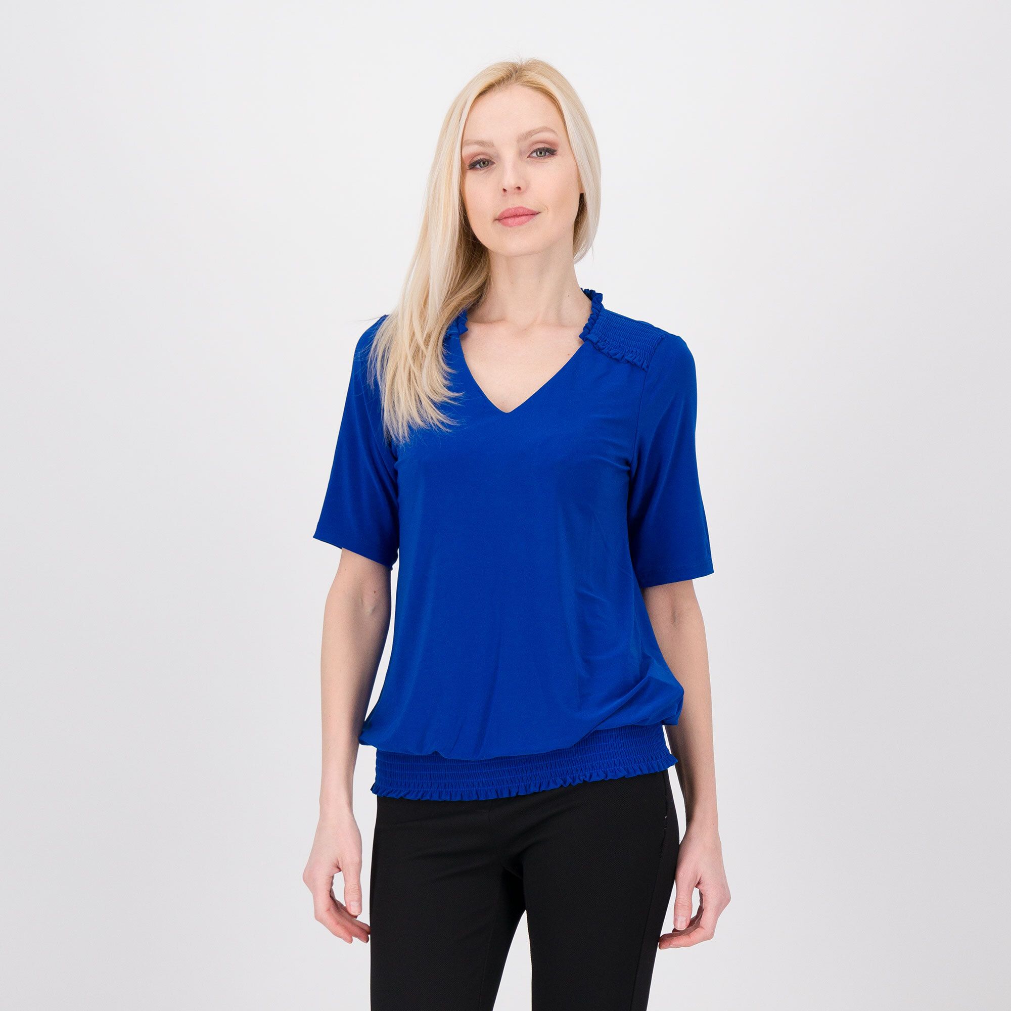 Nina Leonard
Maglia in jersey 
opaco con 
scollo a V